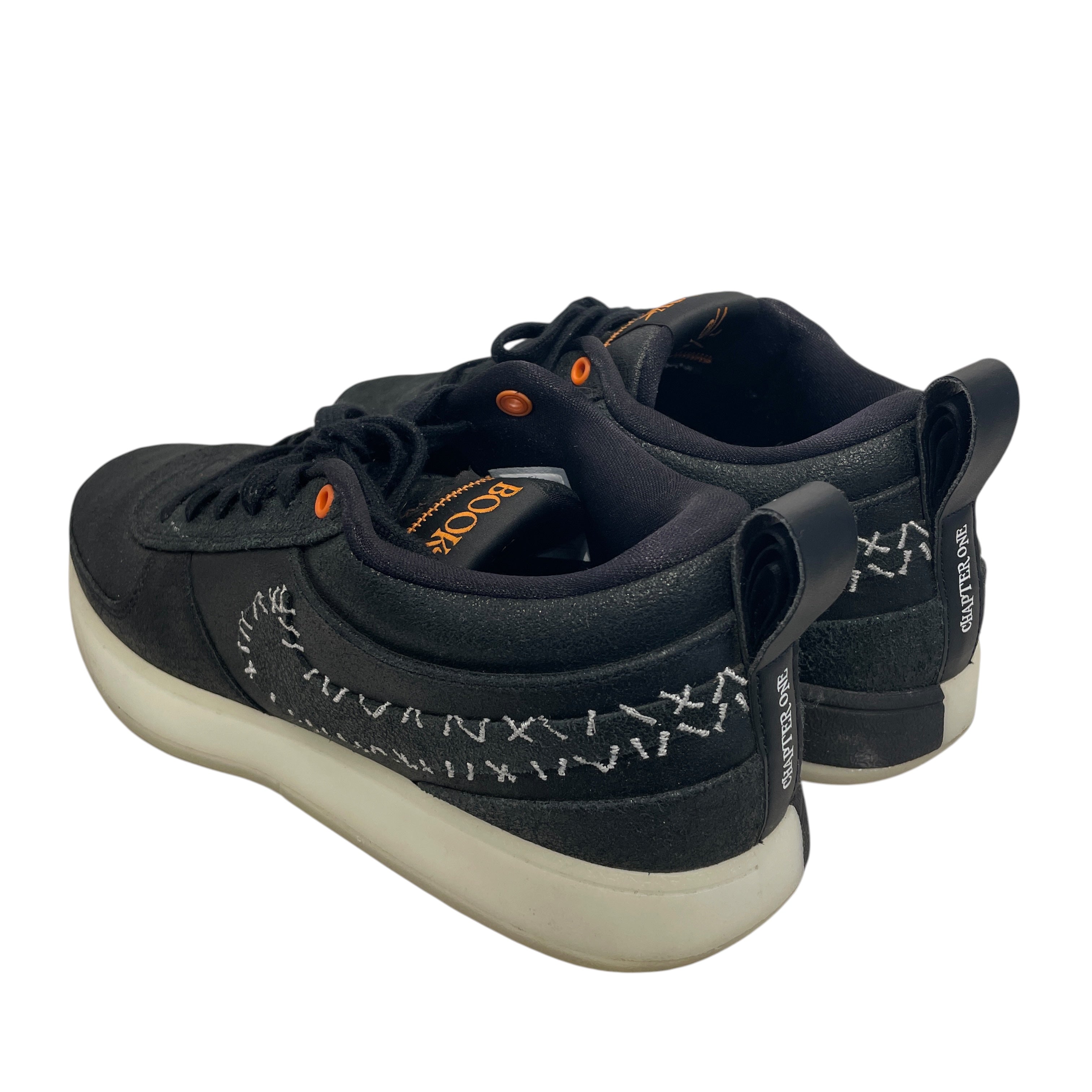 NIKE/Low-Sneakers/US 13/Leather/BLK/halloween glow view 2