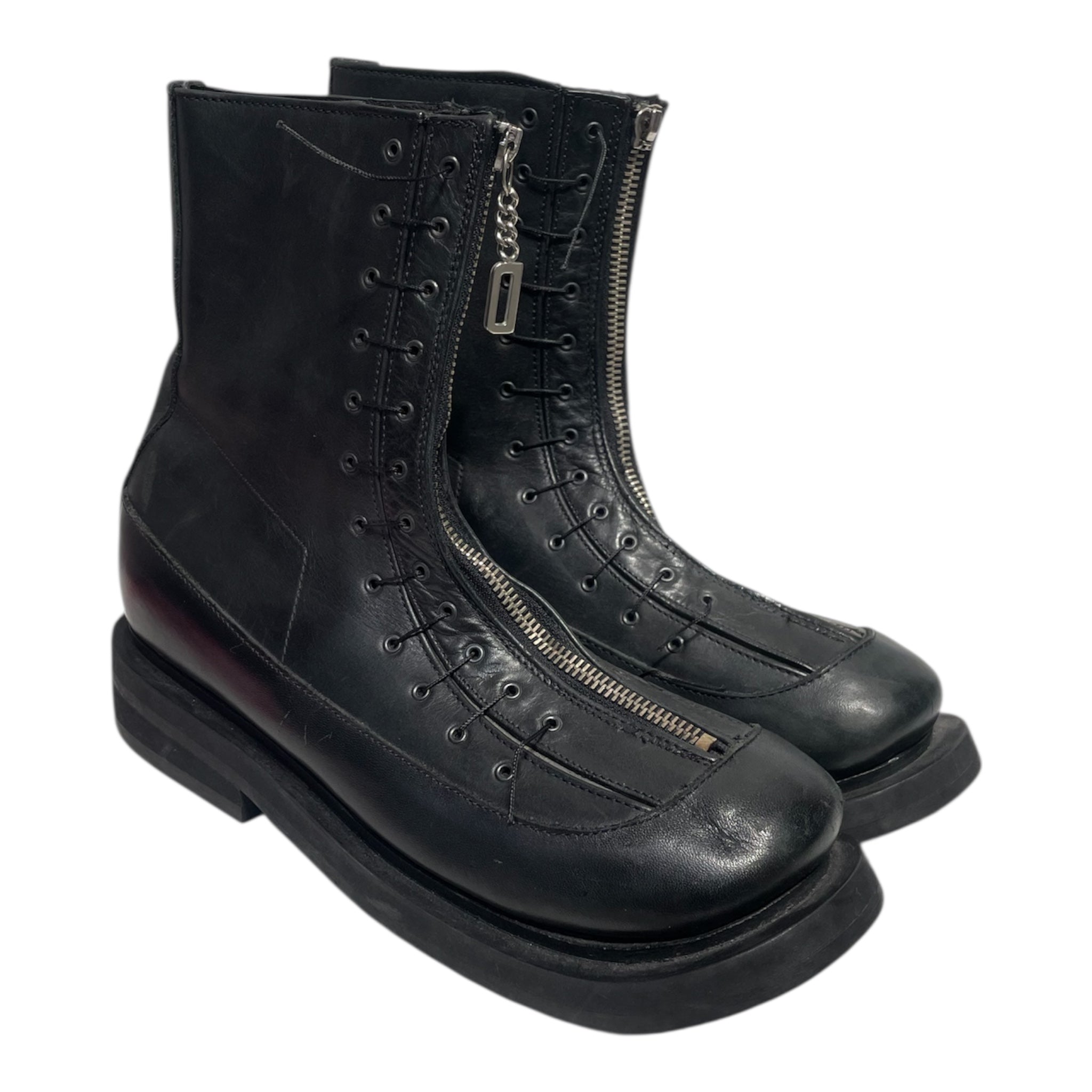 DIRK BIKKEMBERGS/Boots/EU 40.5/zip up middle combat boots view 1