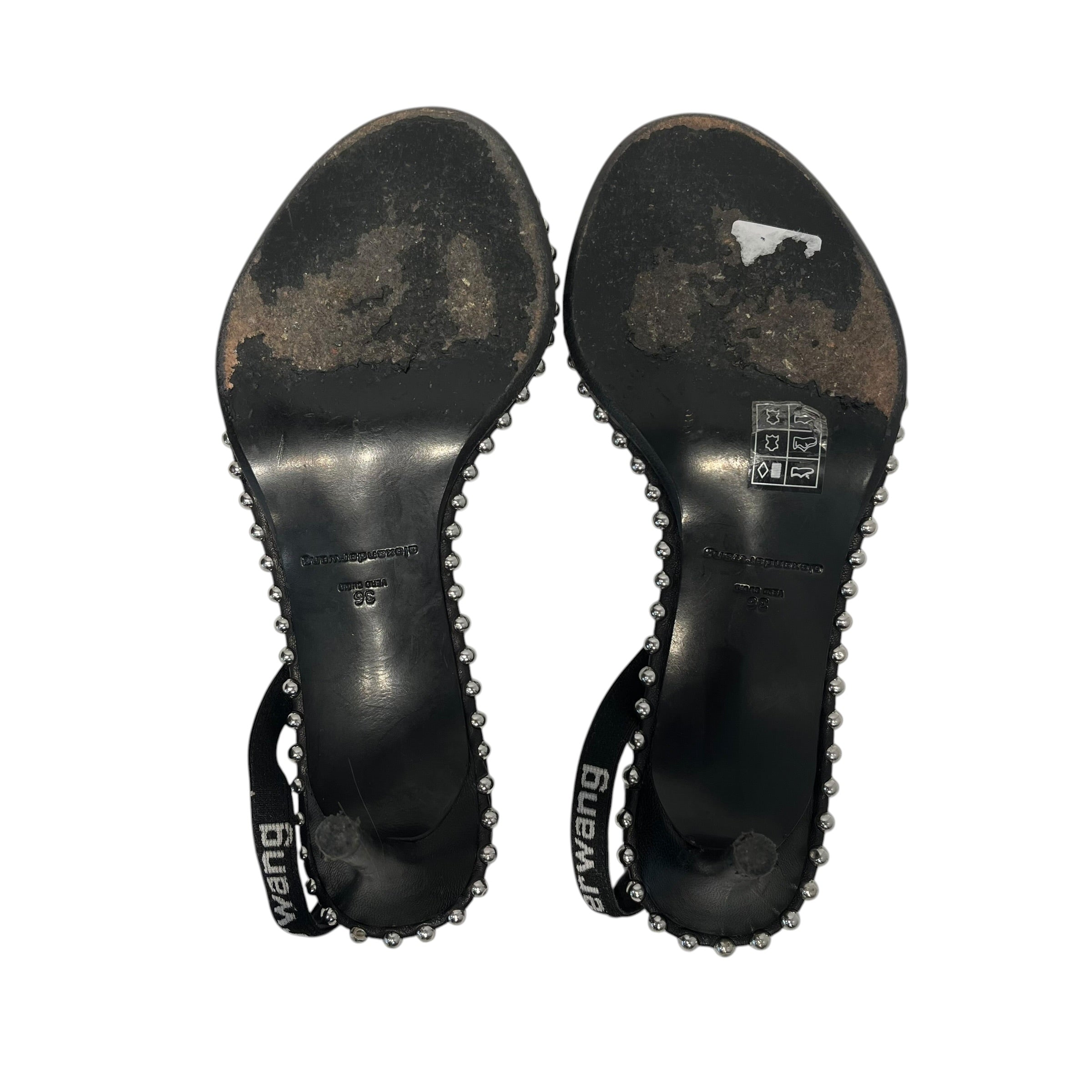 Alexander Wang/Sandals/EU 36/Leather/BLK/ view 4