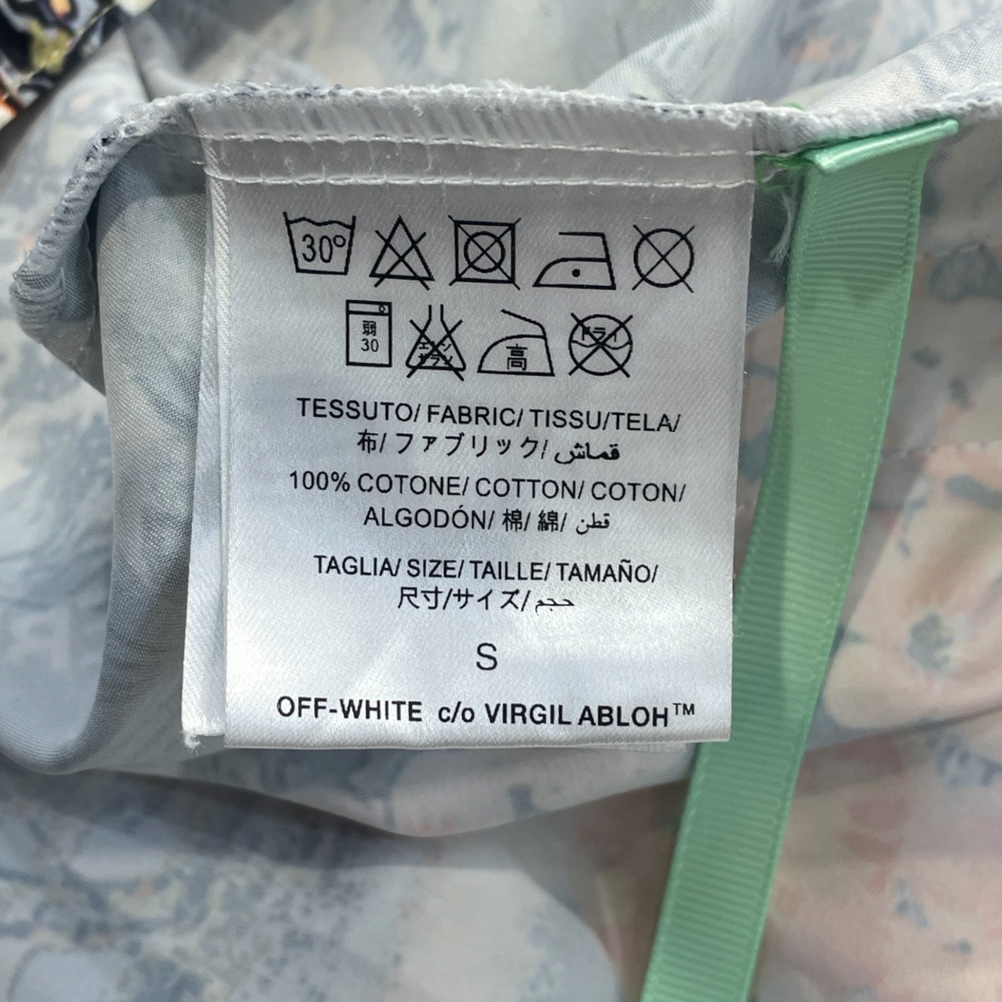 OFF-WHITE/Hawaiian Shirt/S/Cotton/MLT/All Over Print/ view 4