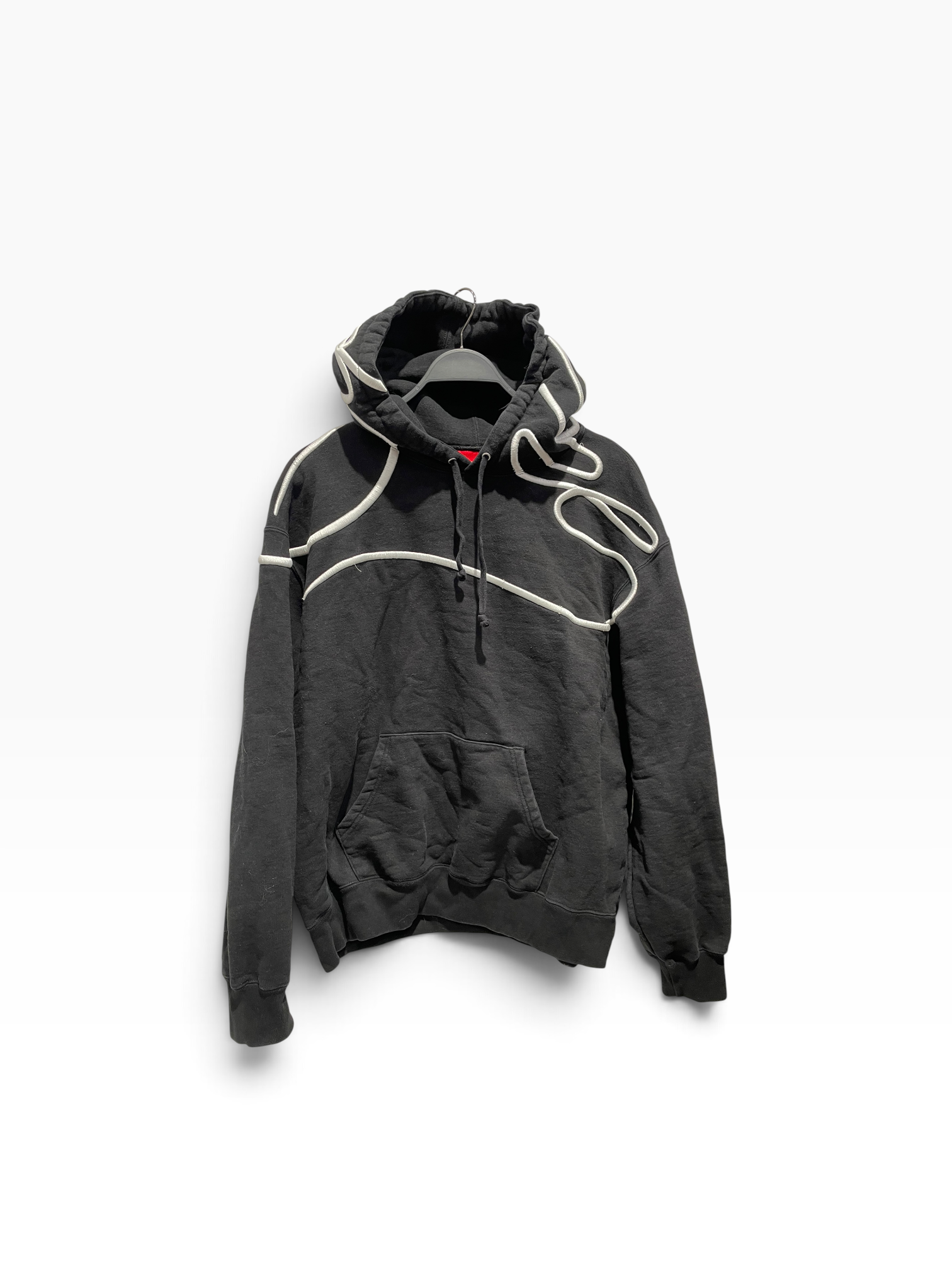 Supreme/Hoodie/M/Cotton/BLK/ss25 Shoulder Script Hoodie view 1
