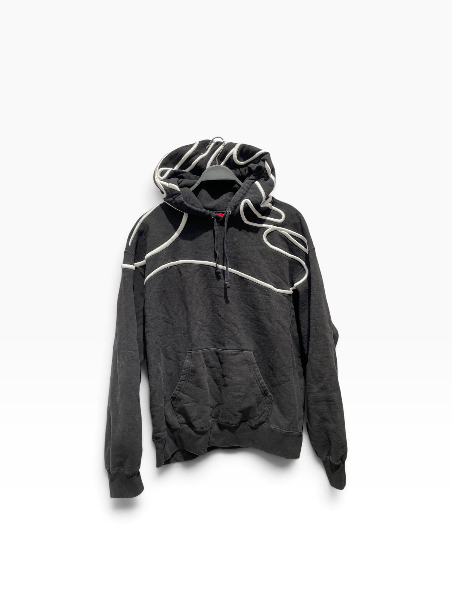 Supreme/Hoodie/M/Cotton/BLK/ss25 Shoulder Script Hoodie view 2