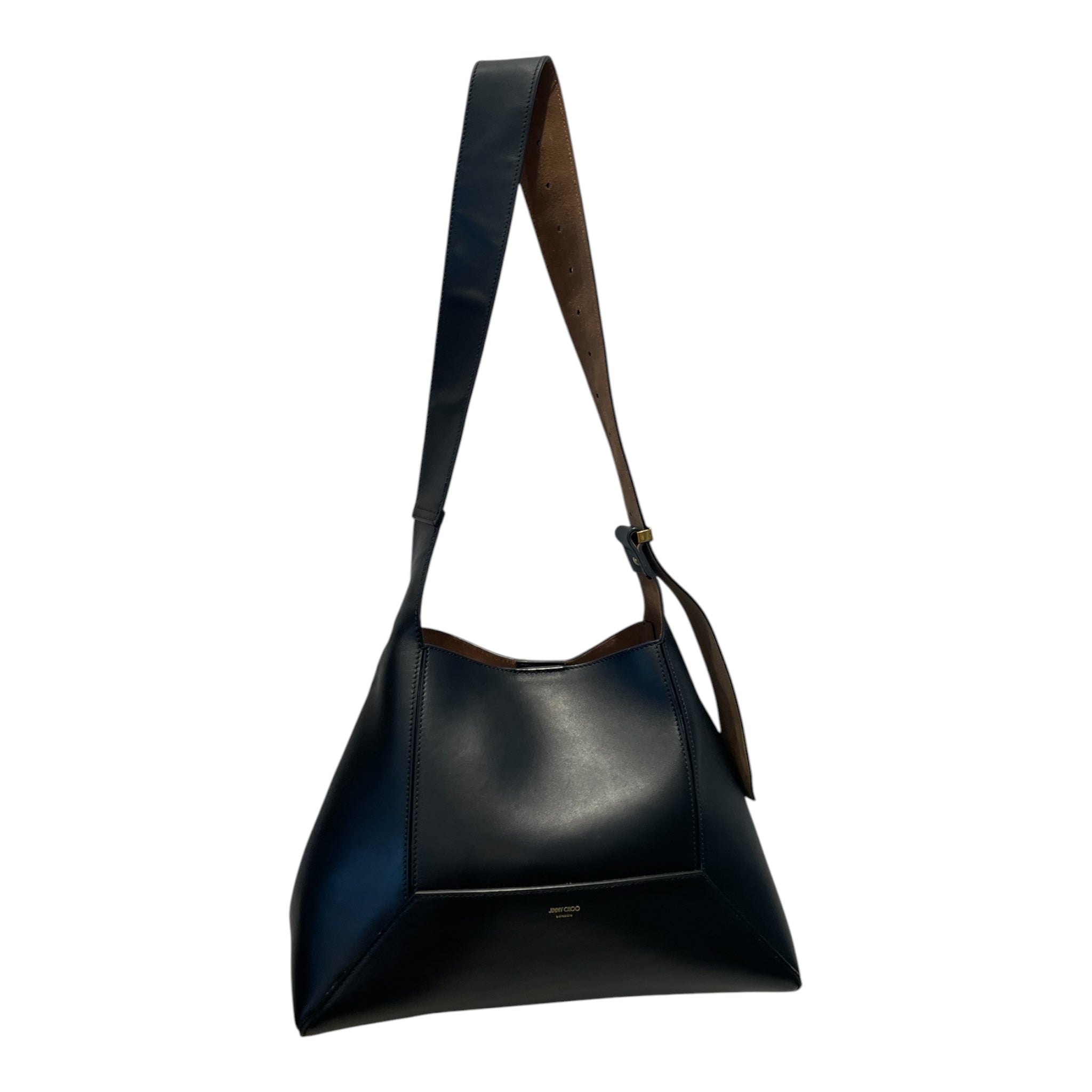 JIMMY CHOO/Tote Bag/Leather/BLK/Diamond Hobo view 1