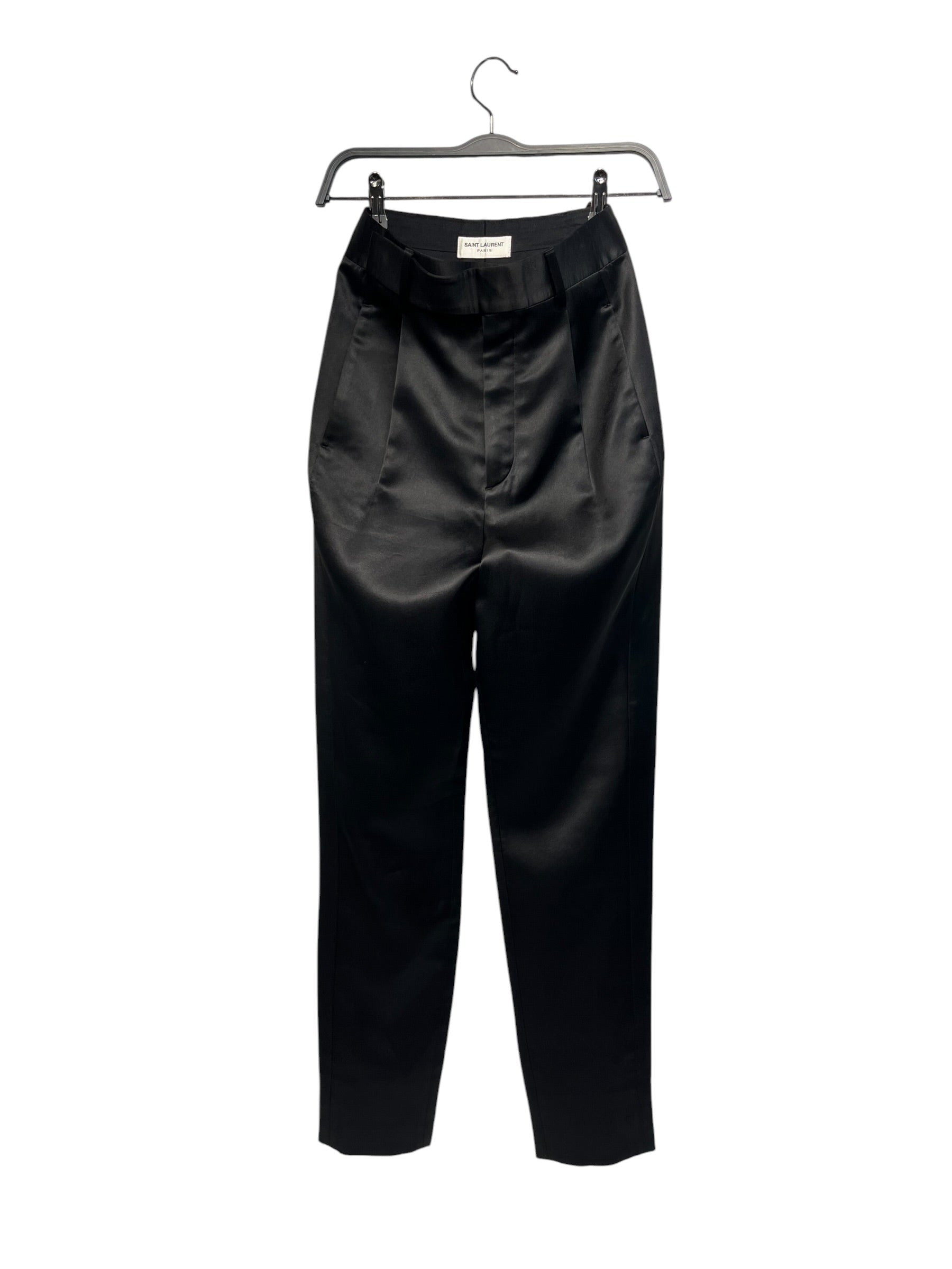 SAINT LAURENT/Bottoms/36/Rayon/BLK/LARGE FLAP SLACKS 2019 view 1