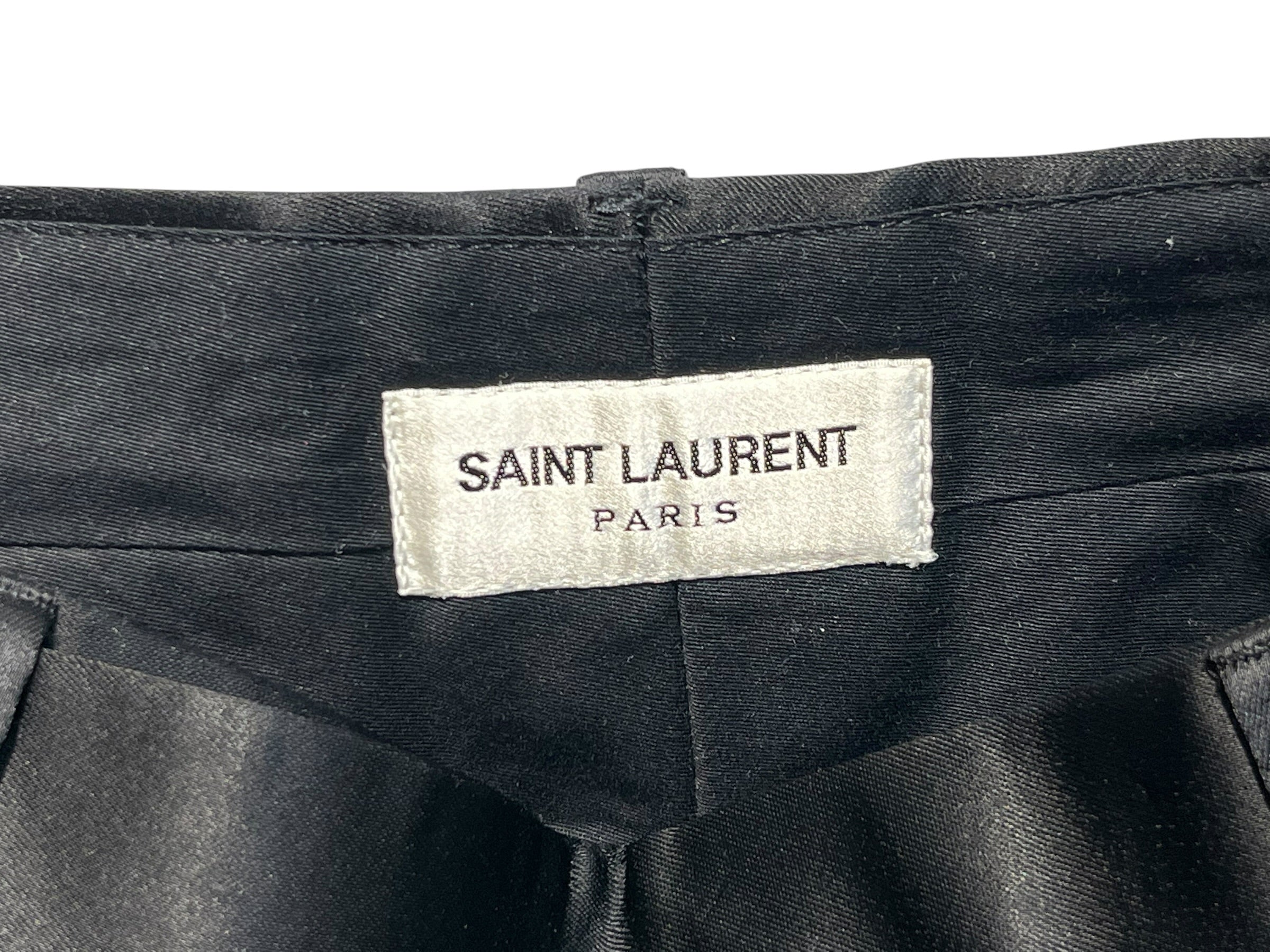 SAINT LAURENT/Bottoms/36/Rayon/BLK/LARGE FLAP SLACKS 2019 view 3