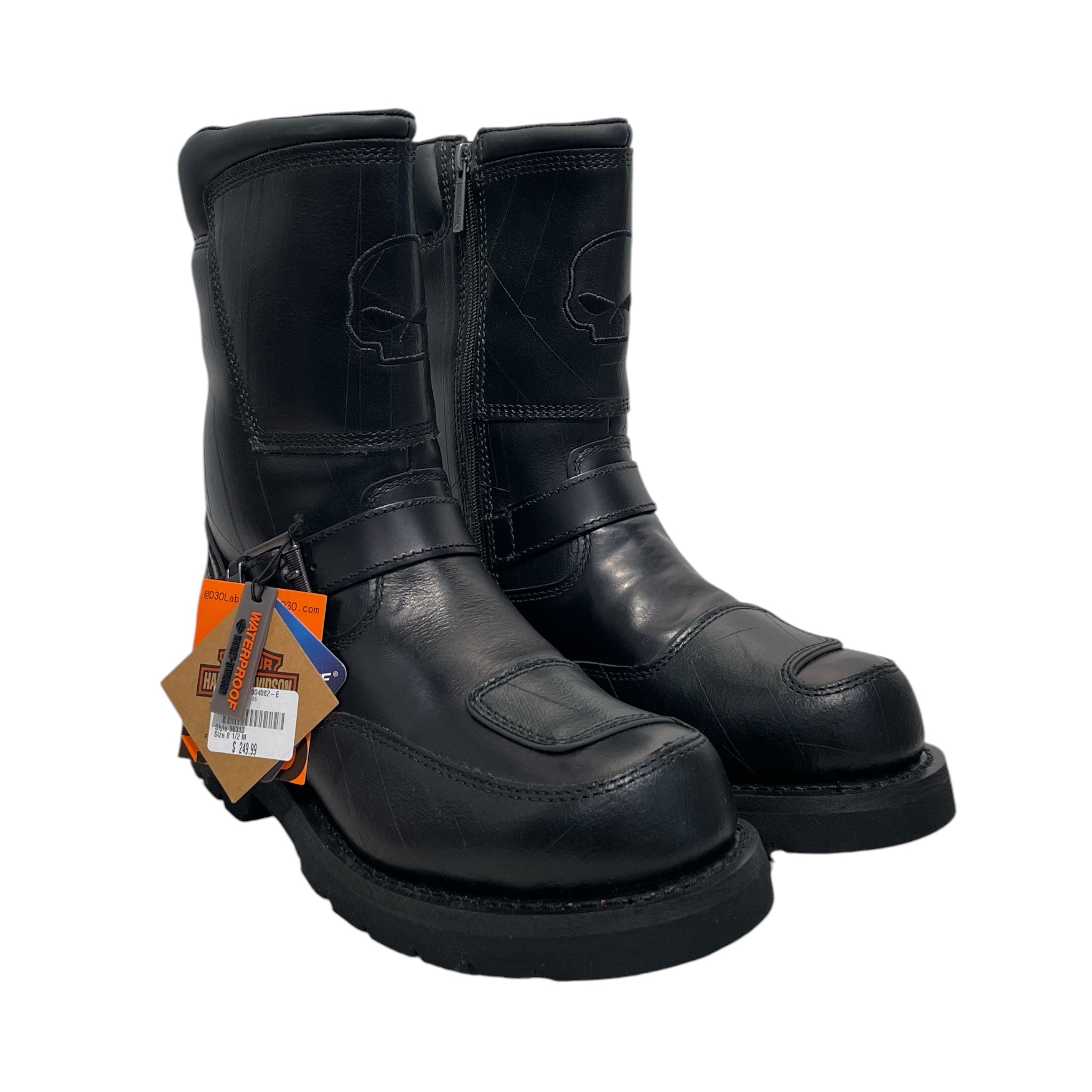 HARLEY DAVIDSON/Biker Boots/US 8.5/Acrylic/BLK/shift ride view 1
