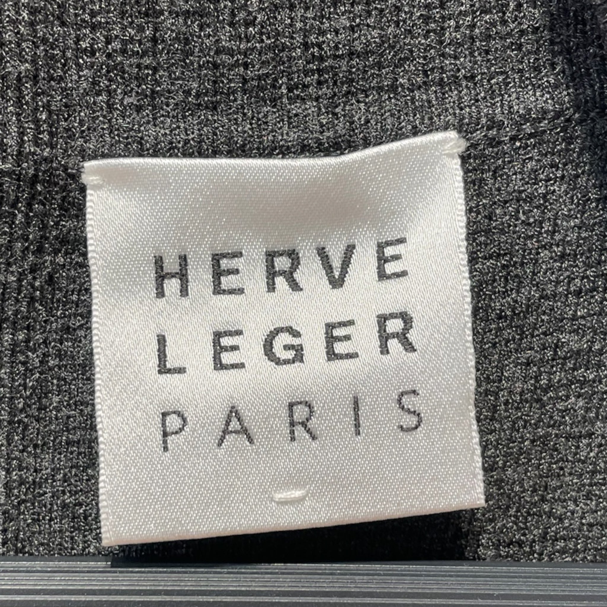 Herve Leger/Sweater/S/Cotton/GRY/High Neck/mock neck sweater view 3