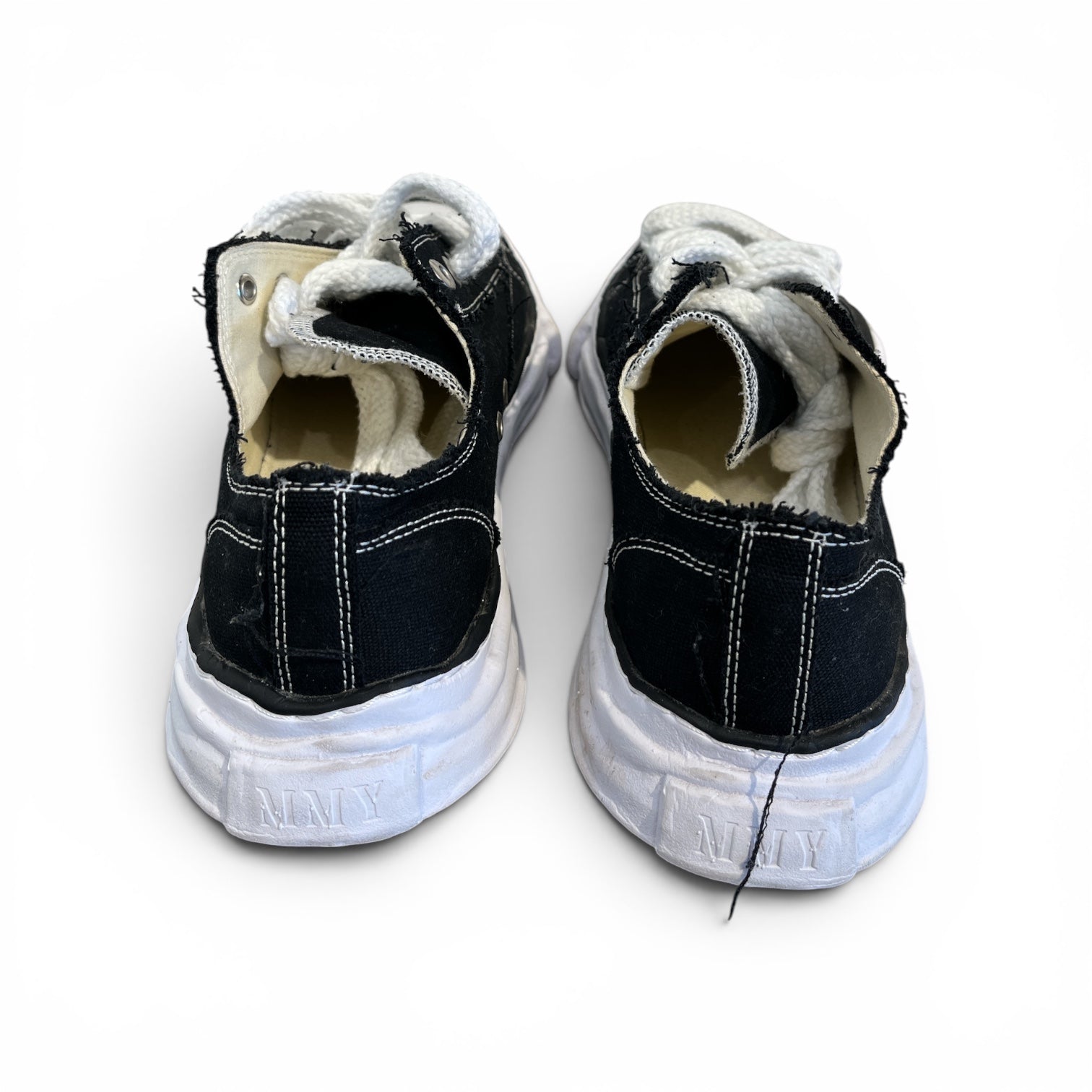 MIHARA YASUHIRO/Low-Sneakers/EU 45/Cotton/BLK/peterson low view 2