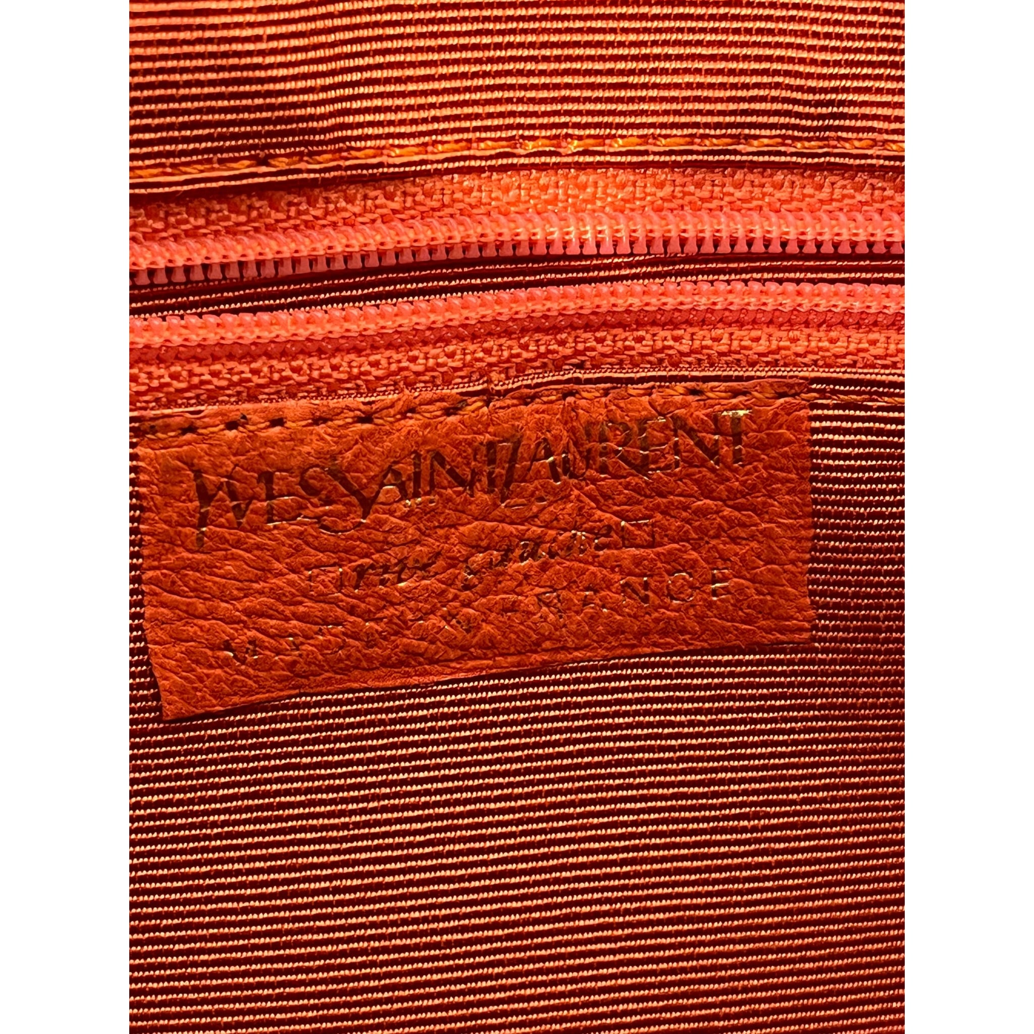 YVES SAINT LAURENT rive gauche/Pouch/Leather/ORN/TASSEL ZIPPER Y STRIPS view 4