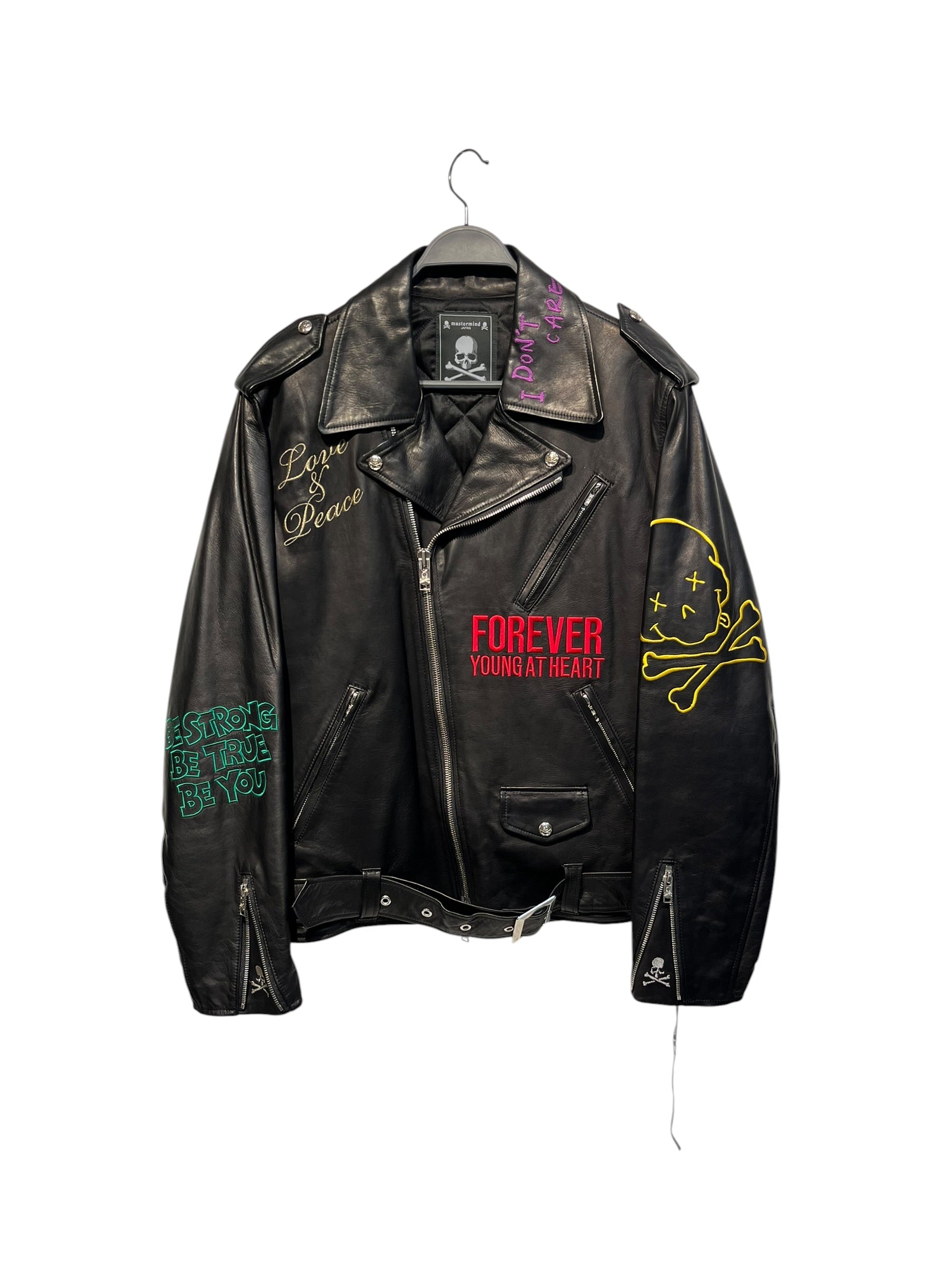 mastermind JAPAN/Leather Jkt/L/Leather/BLK/ view 1