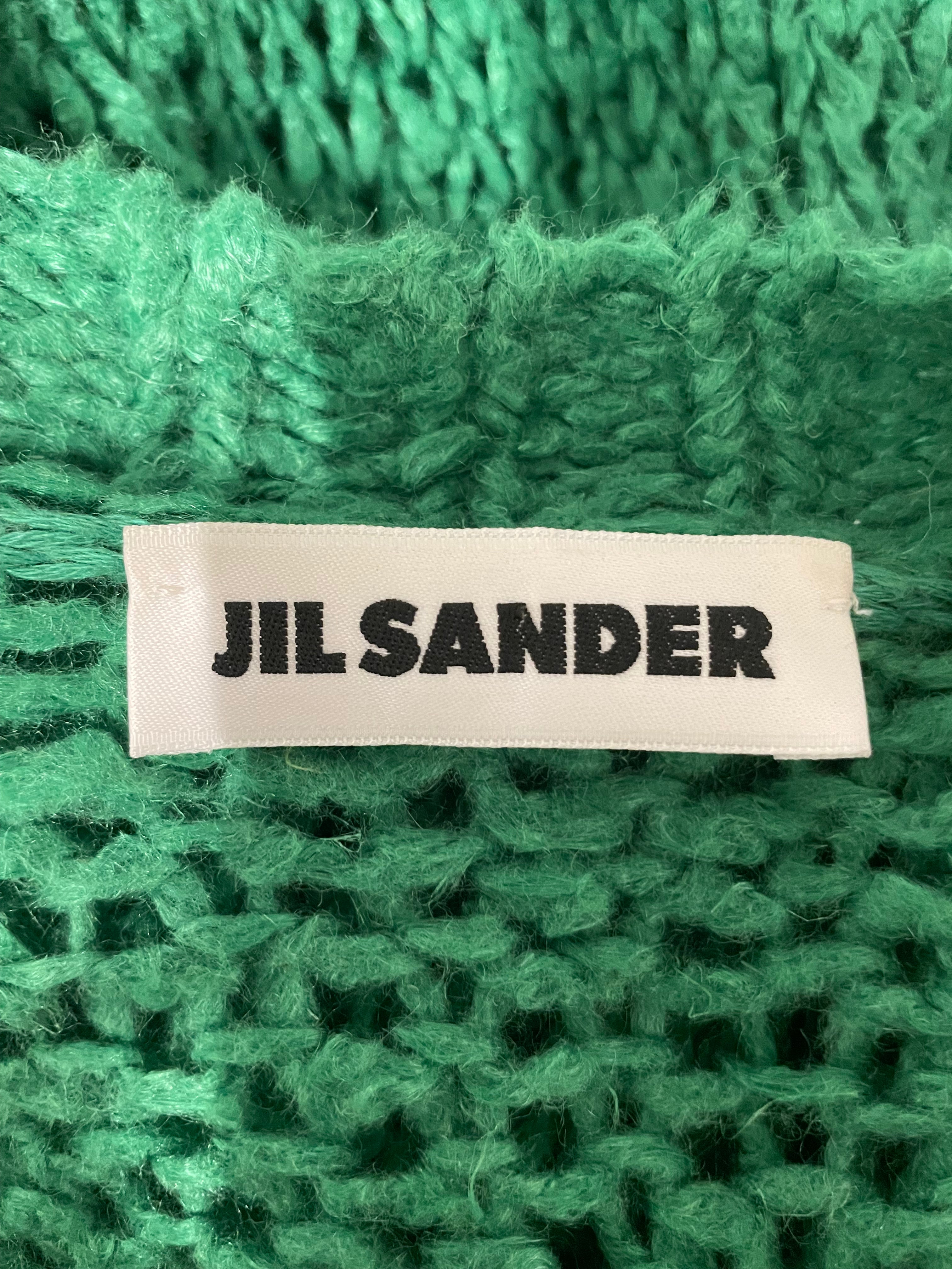 JIL SANDER/Sweater/48/Linen/GRN/ view 3