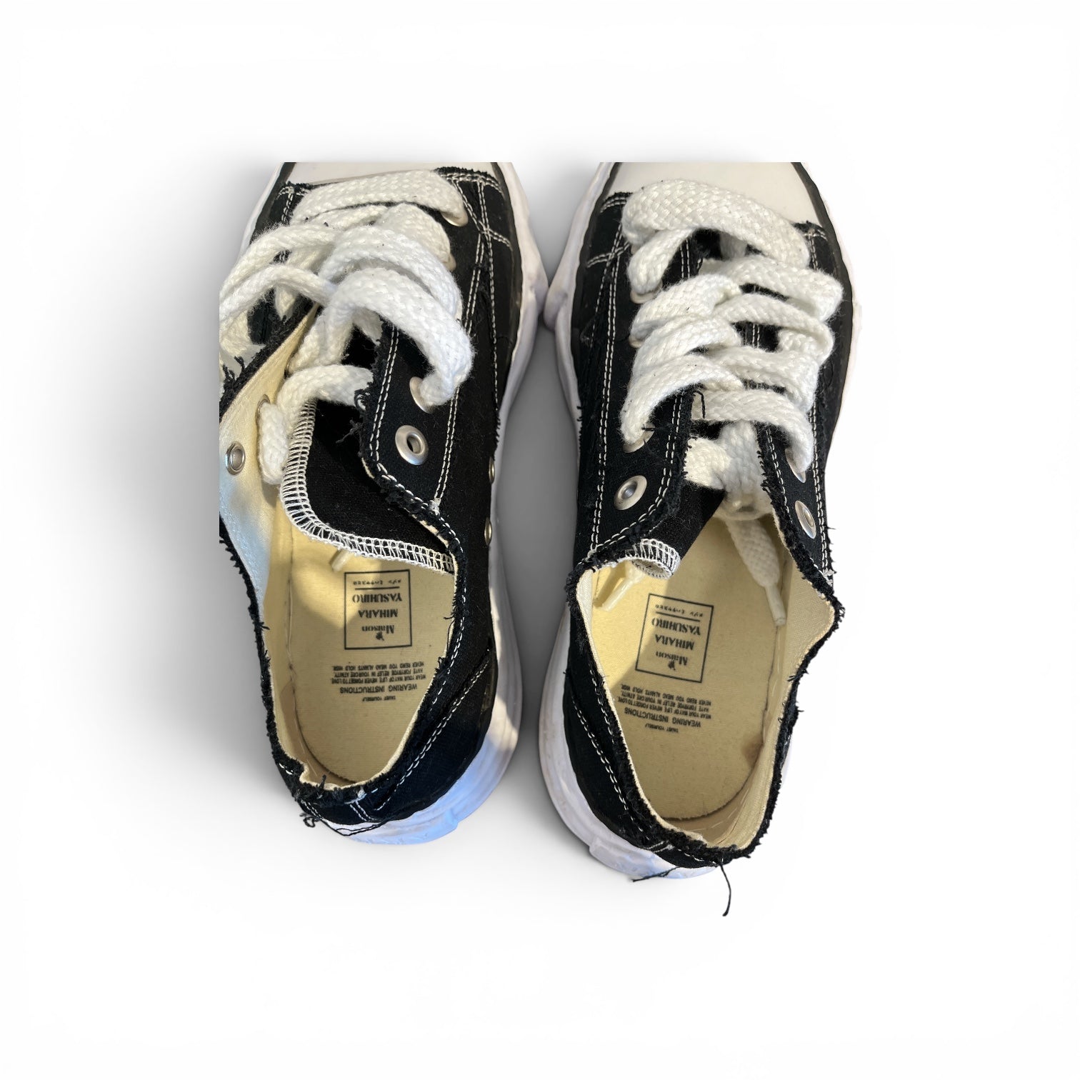 MIHARA YASUHIRO/Low-Sneakers/EU 45/Cotton/BLK/peterson low view 3