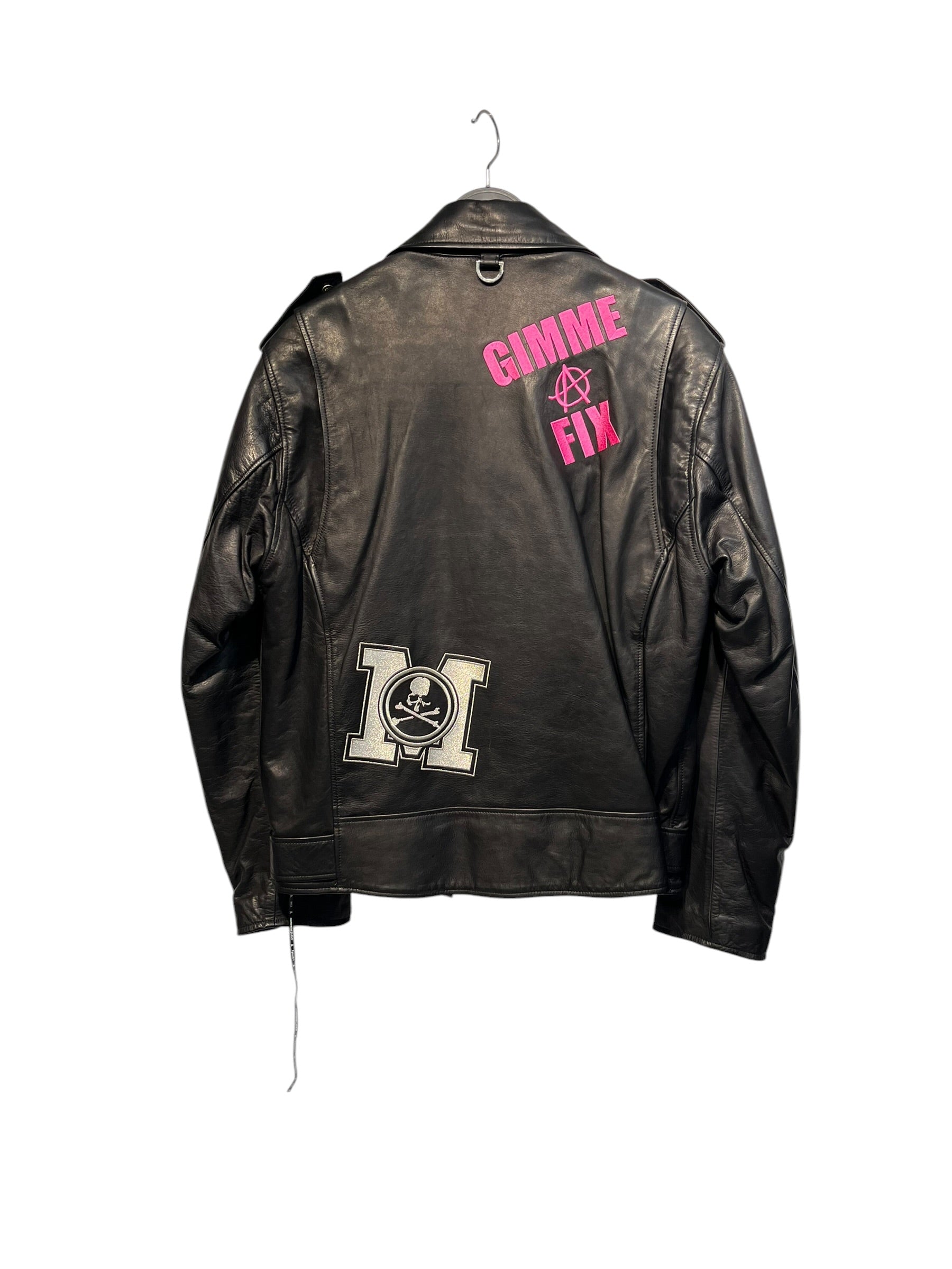 mastermind JAPAN/Leather Jkt/L/Leather/BLK/ view 2