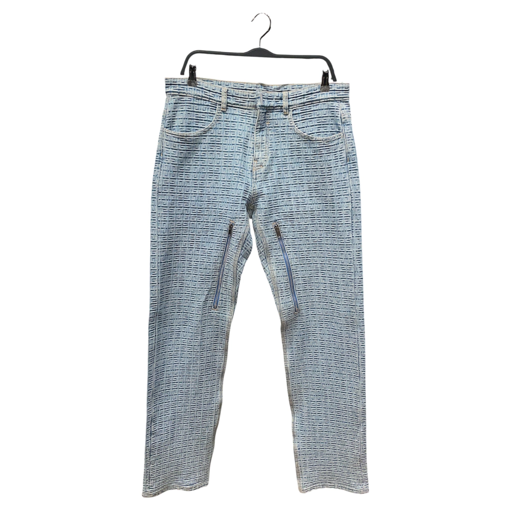 GIVENCHY/Pants/32/Cotton/BLU/Monogram/4G Monogram view 1