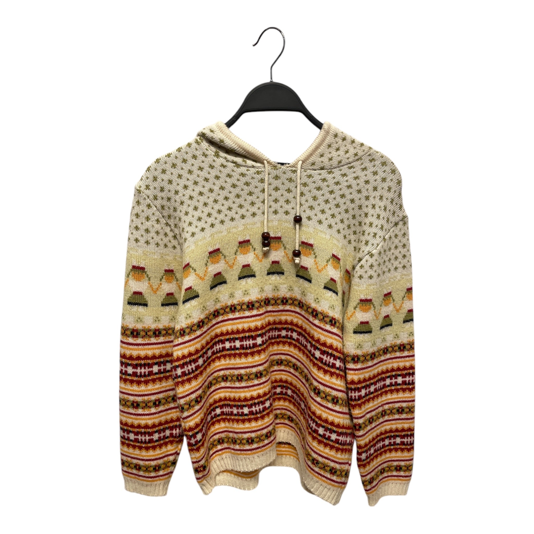 LE GRAND BLEU/Hoodie/L/Graphic/Cotton/CRM/GREEN/YLLW/CREAM (L) view 1