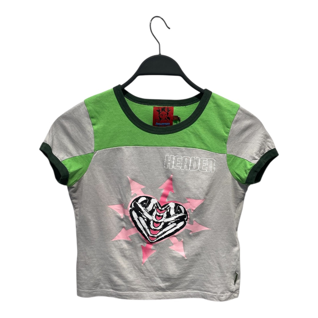 MARC JACOBS/T-Shirt/XS/Graphic/Cotton/GRN/skeletal heart rn# 96919 view 1