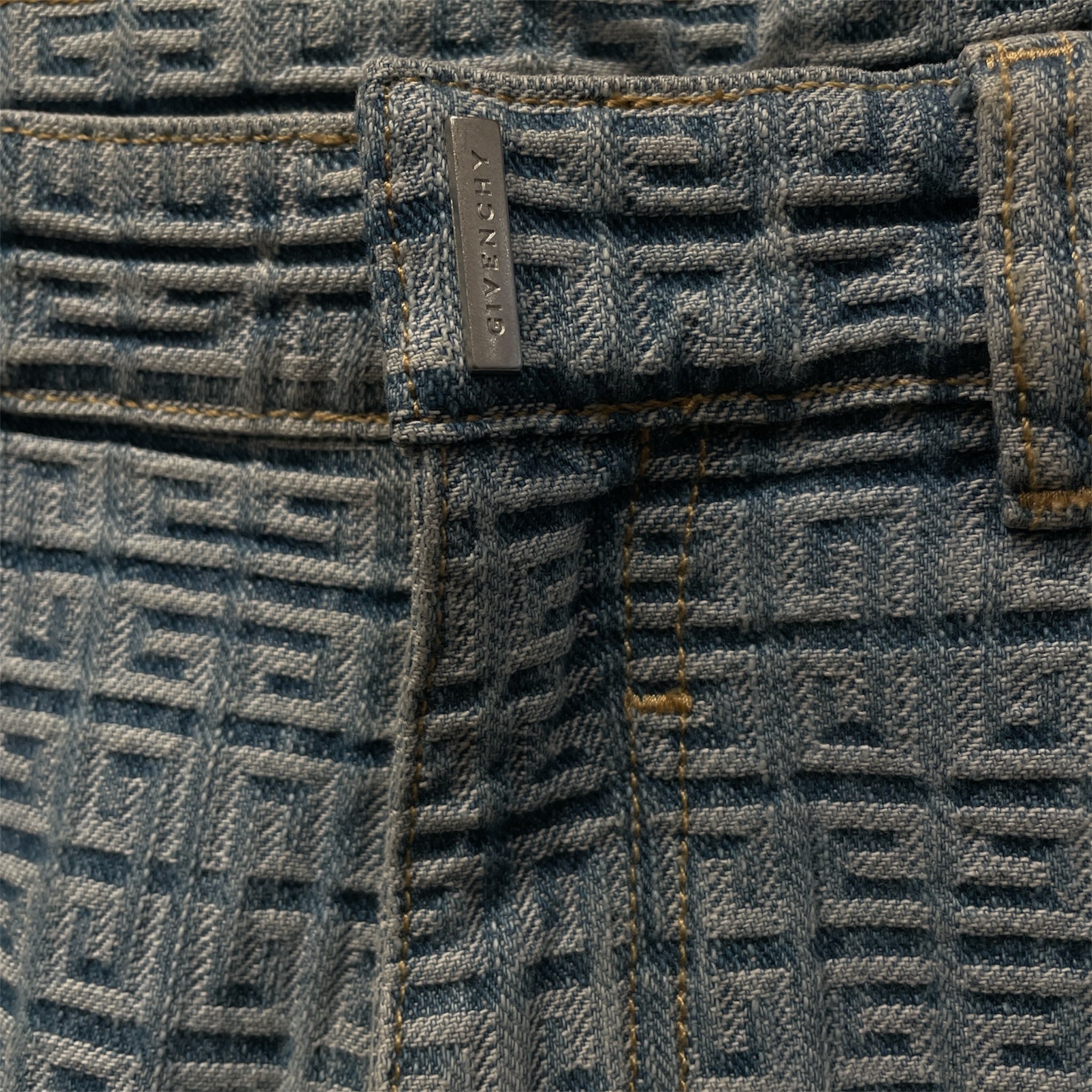 GIVENCHY/Pants/32/Cotton/BLU/Monogram/4G Monogram view 2