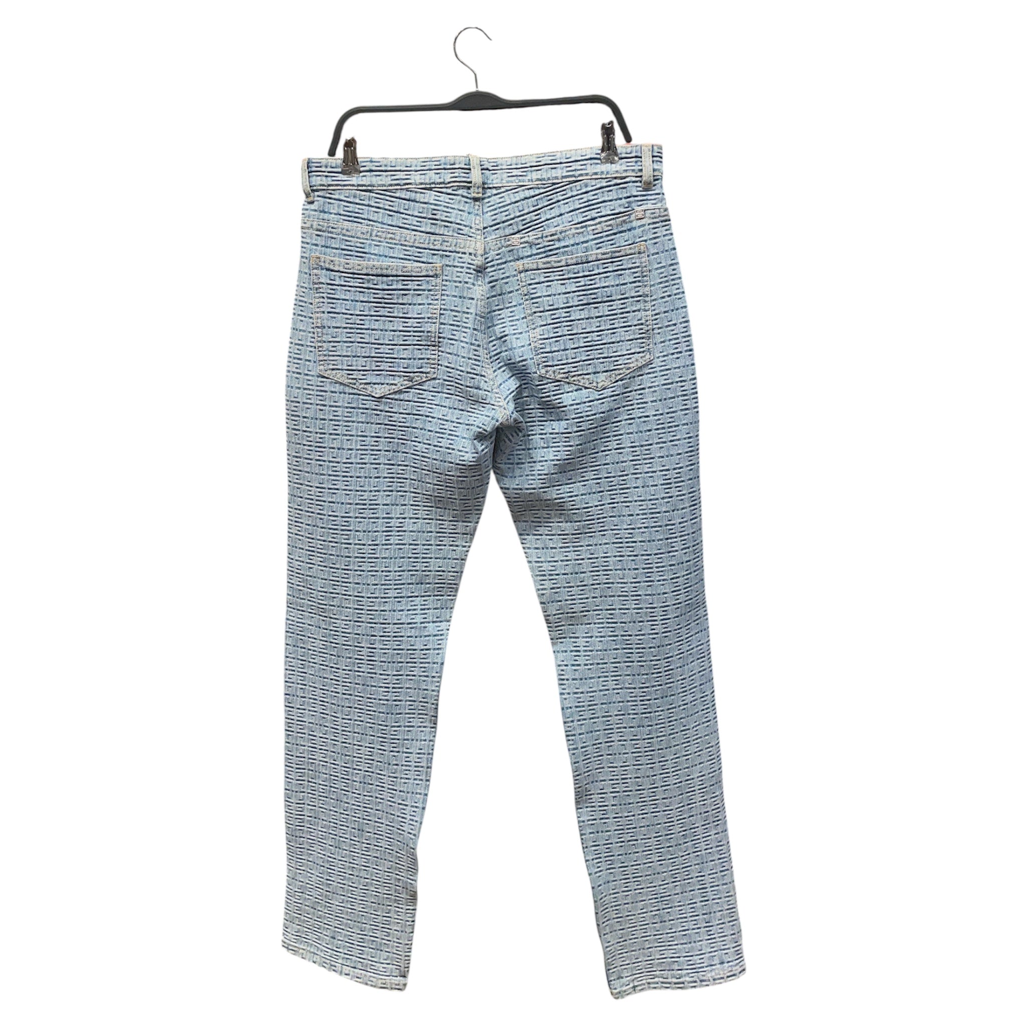 GIVENCHY/Pants/32/Cotton/BLU/Monogram/4G Monogram view 4