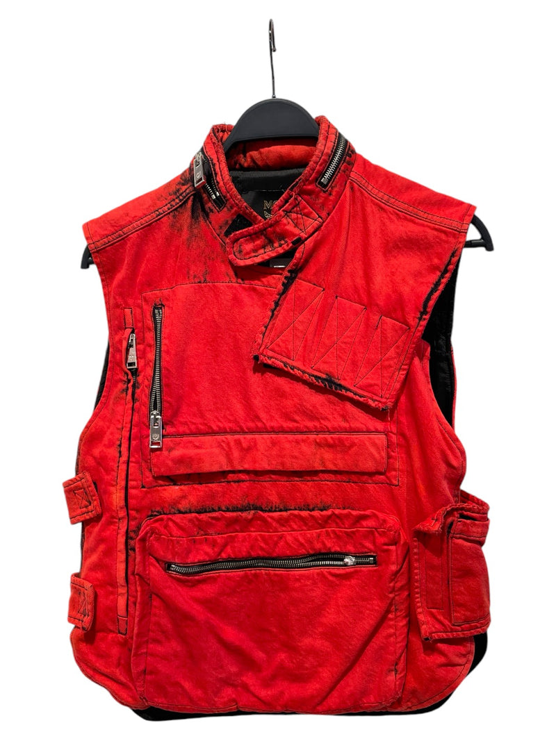 MCM/Vest/M/Cotton/RED/Bulletproof Vest = Missing Zip