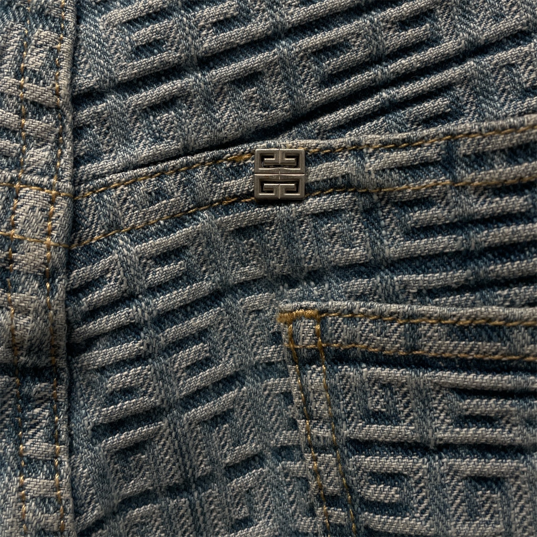 GIVENCHY/Pants/32/Cotton/BLU/Monogram/4G Monogram view 5