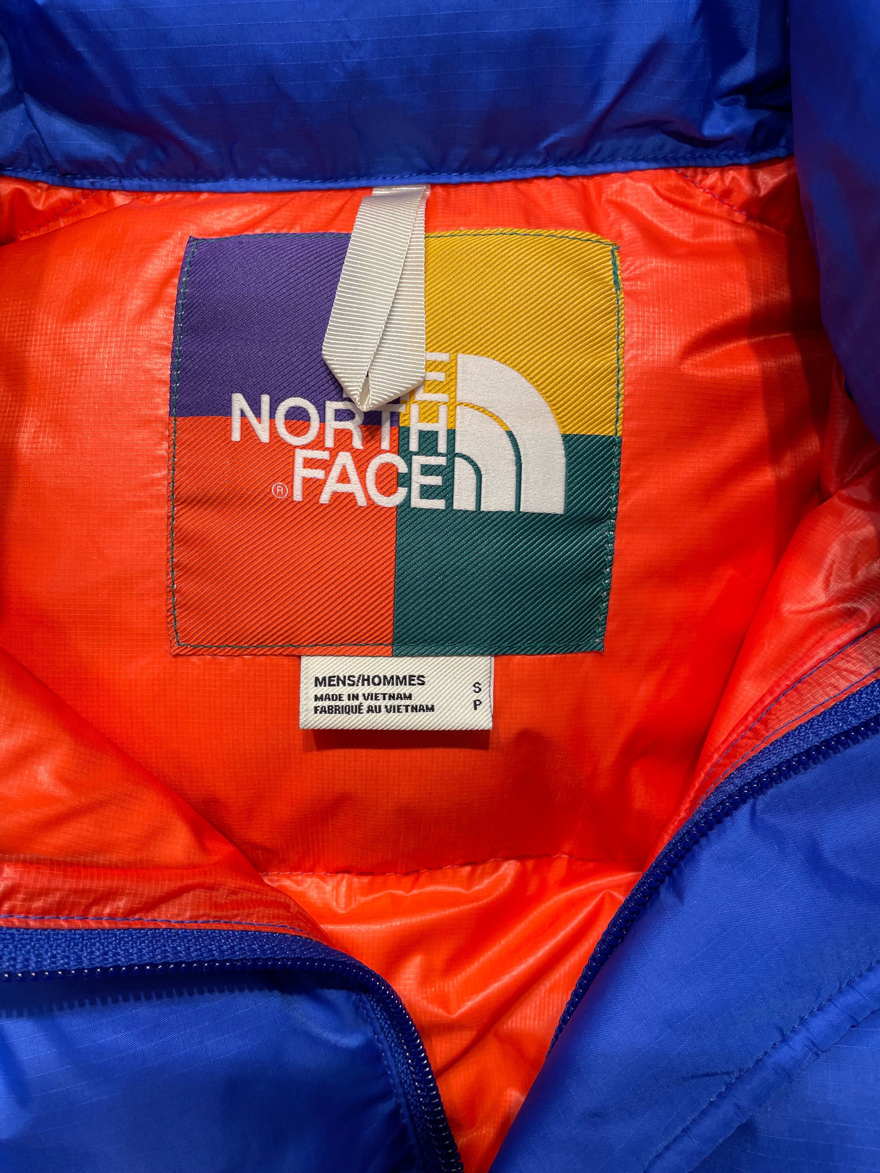 THE NORTH FACE/Puffer Jkt/S/Nylon/BLU/Graphic/Colorblock Sierra Parka view 3