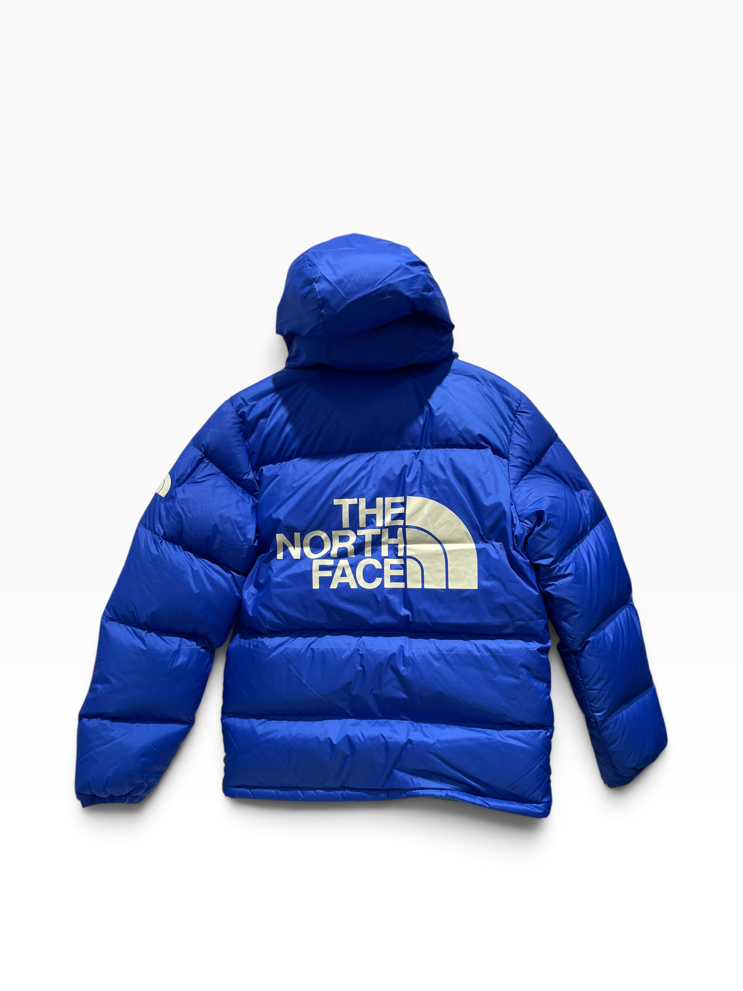 THE NORTH FACE/Puffer Jkt/S/Nylon/BLU/Graphic/Colorblock Sierra Parka view 1