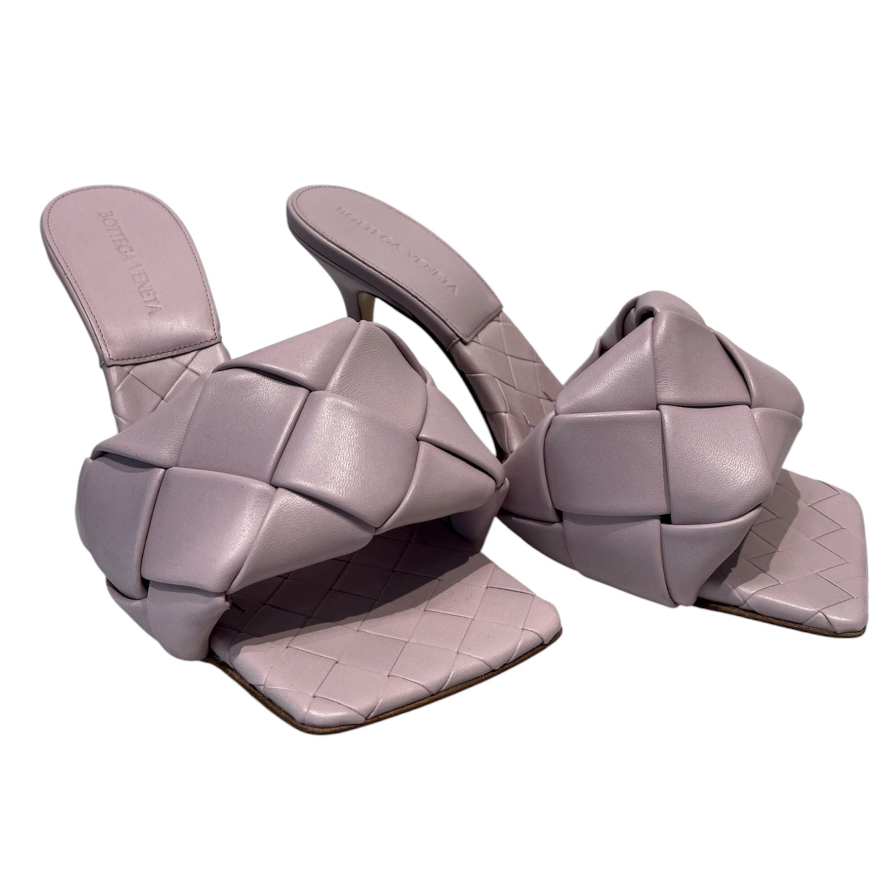 BOTTEGA VENETA/Heels/EU 37/Leather/PPL/WOVENSTRAP view 1