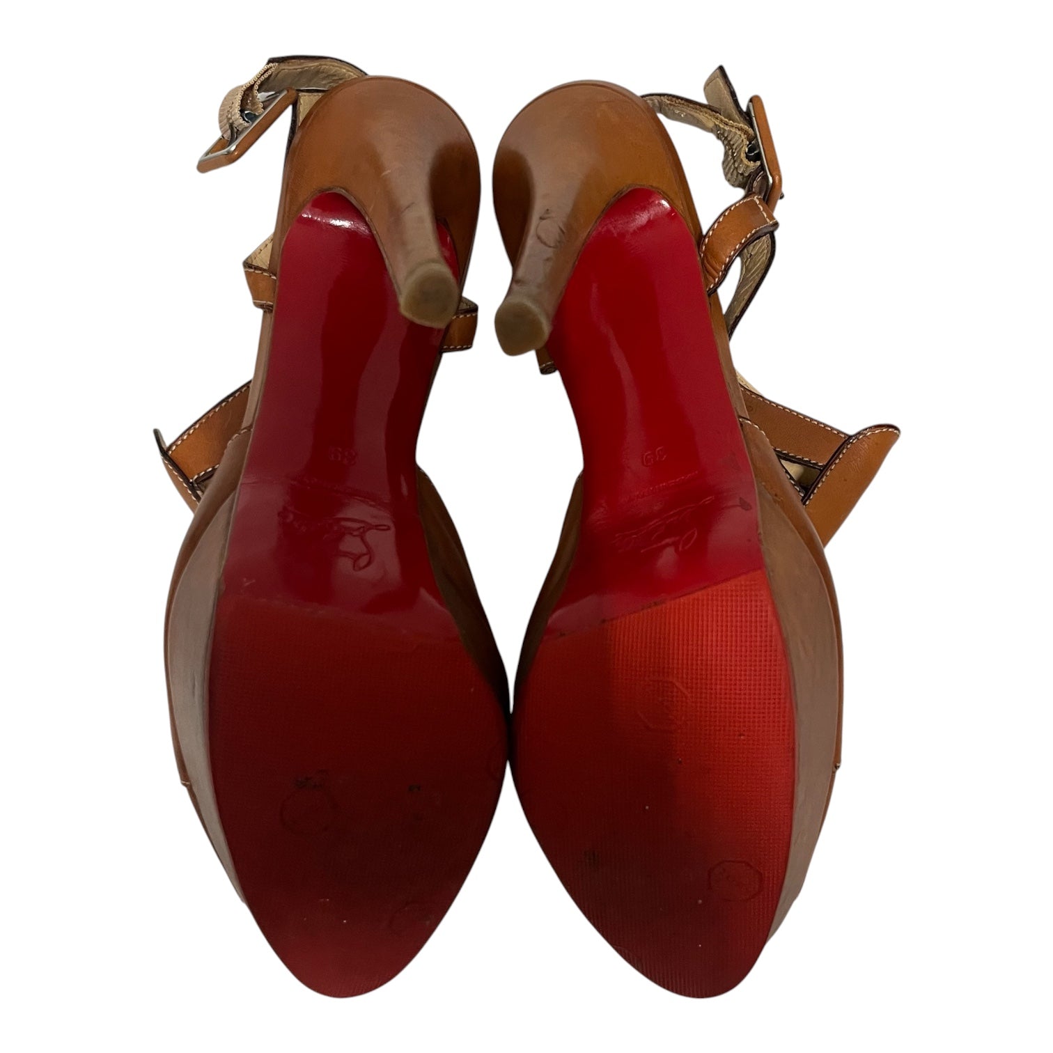 Christian Louboutin/Heels/US 6/Leather/CML/cut out platform heels view 4