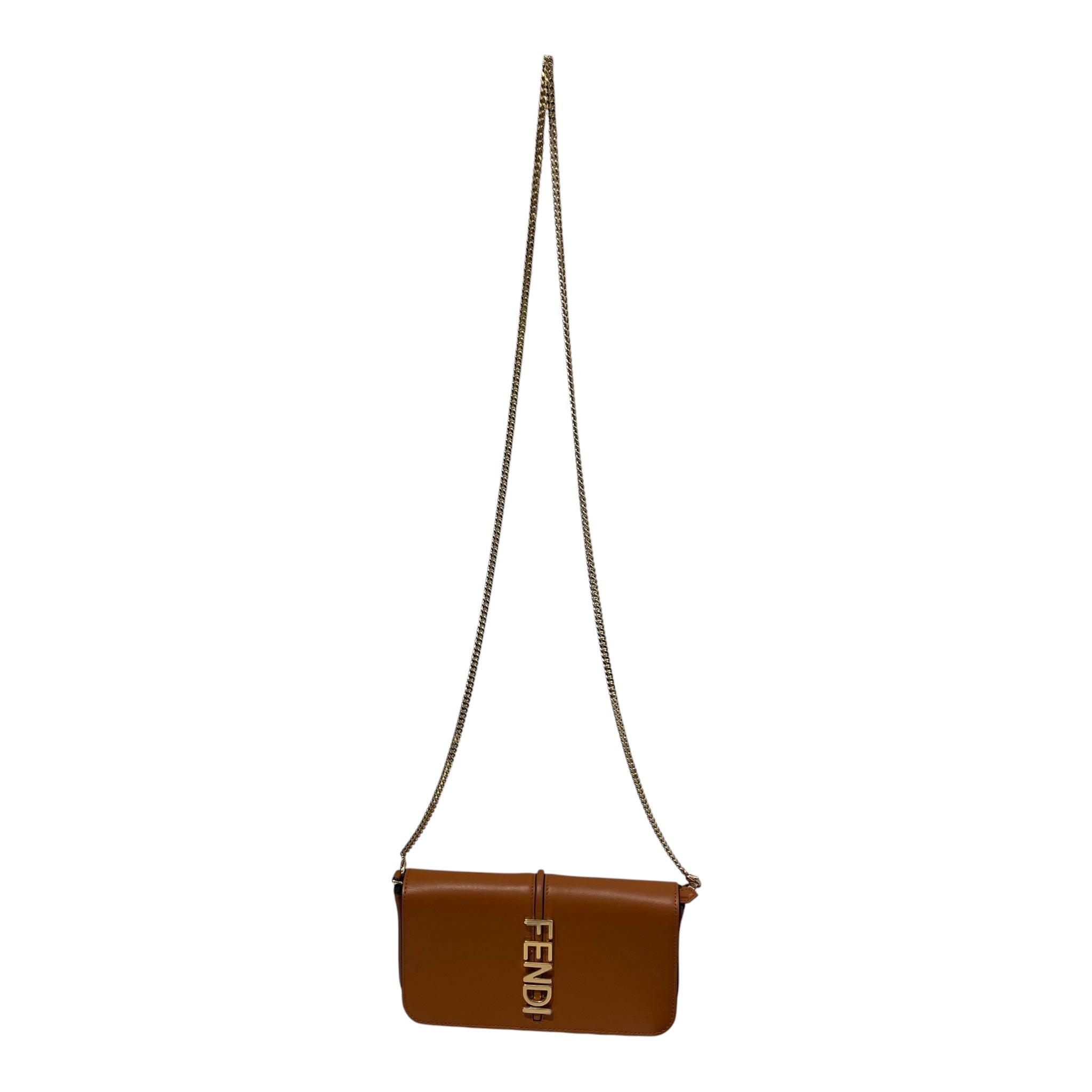 FENDI/Clutch Bag/Leather/ORN/CENTER SIDE LOGO WITH WALLET view 1