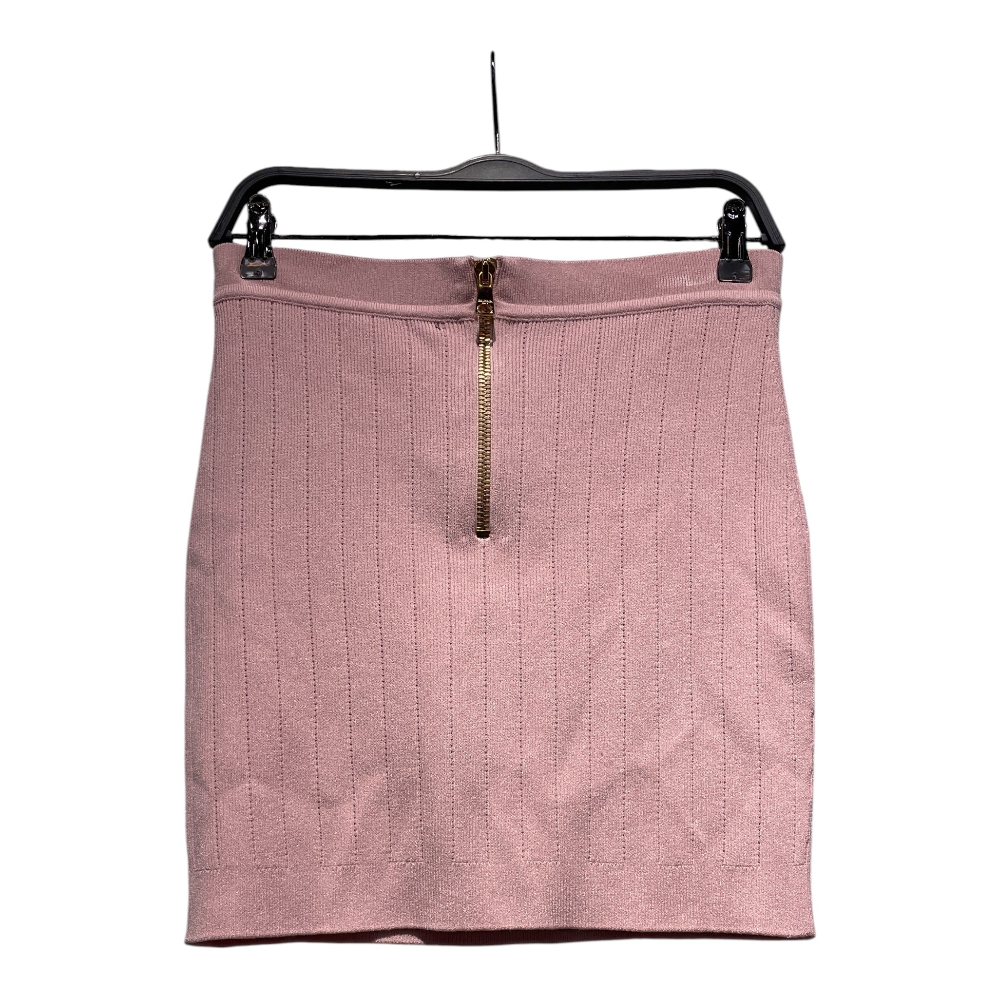 BALMAIN/Skirt/40/Stripe/Cotton/PNK/ribbed knit mini view 2
