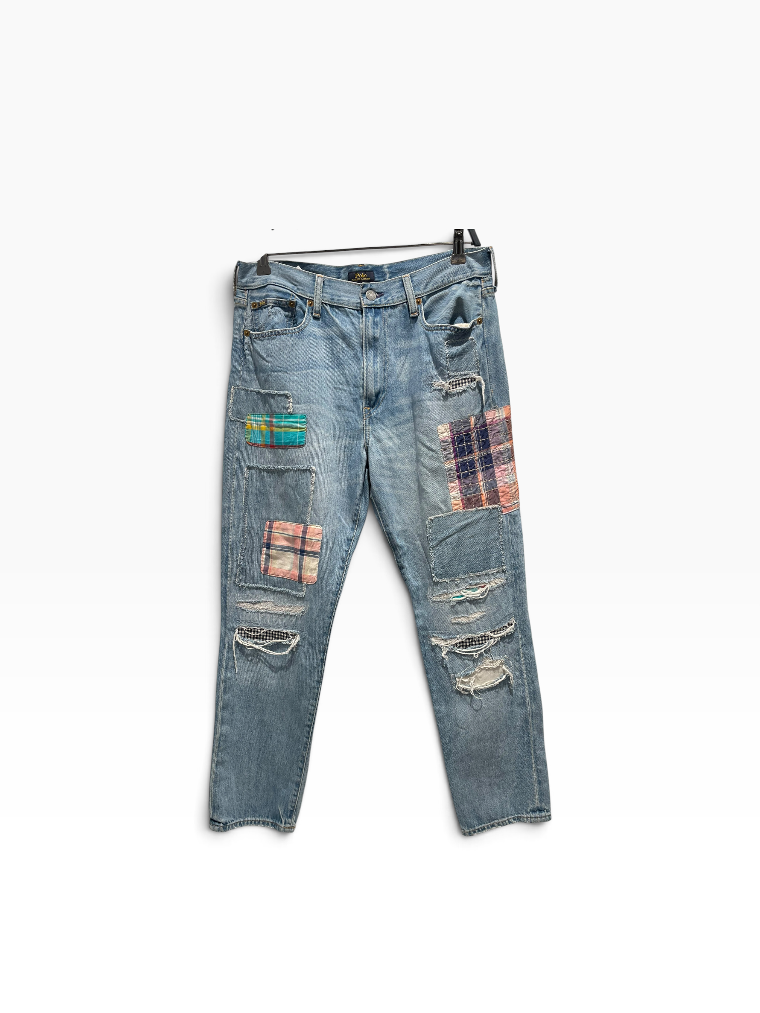 POLO RALPH LAUREN/Straight Pants/29/Denim/BLU/Avery Boyfriend Patchwork view 1