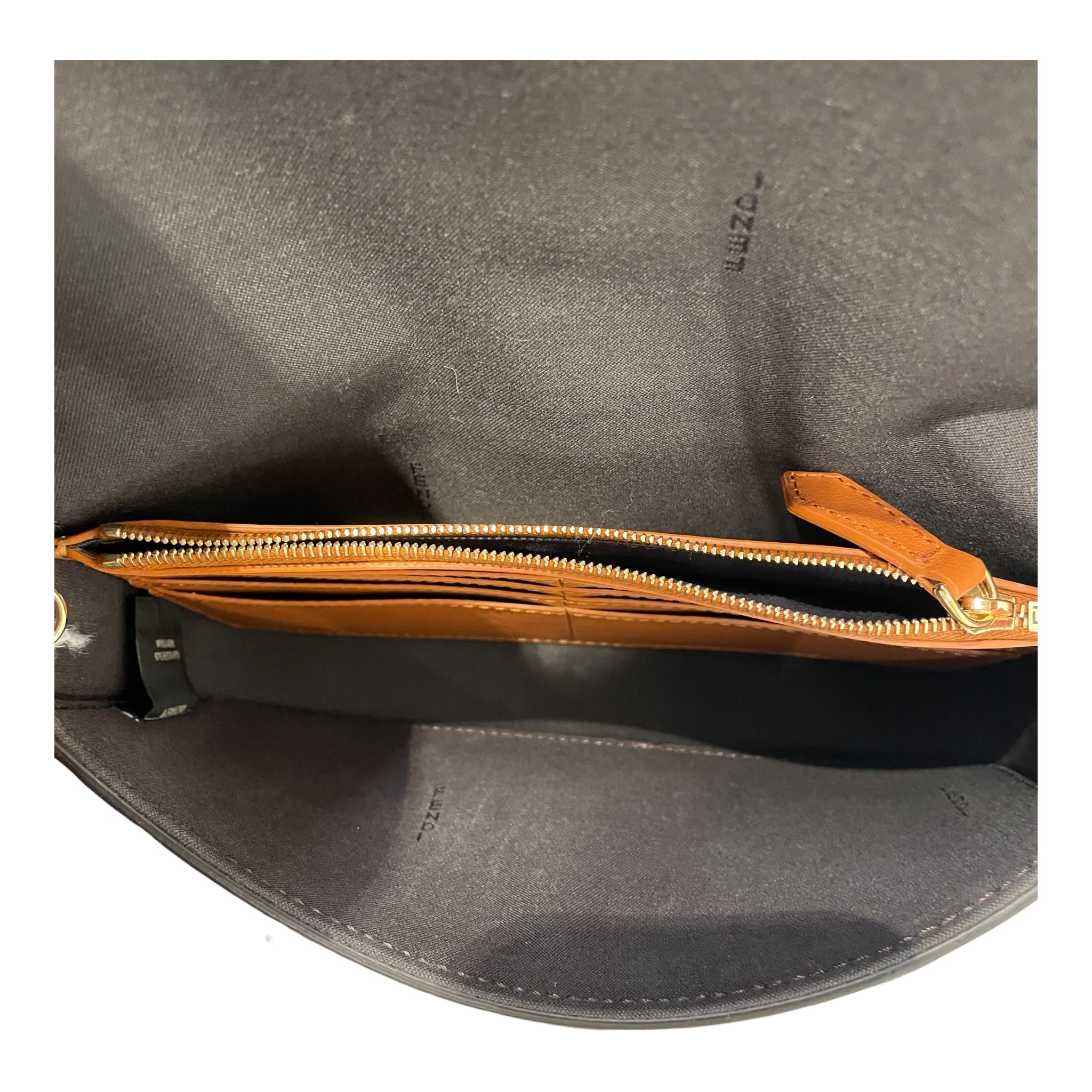 FENDI/Clutch Bag/Leather/ORN/CENTER SIDE LOGO WITH WALLET view 5