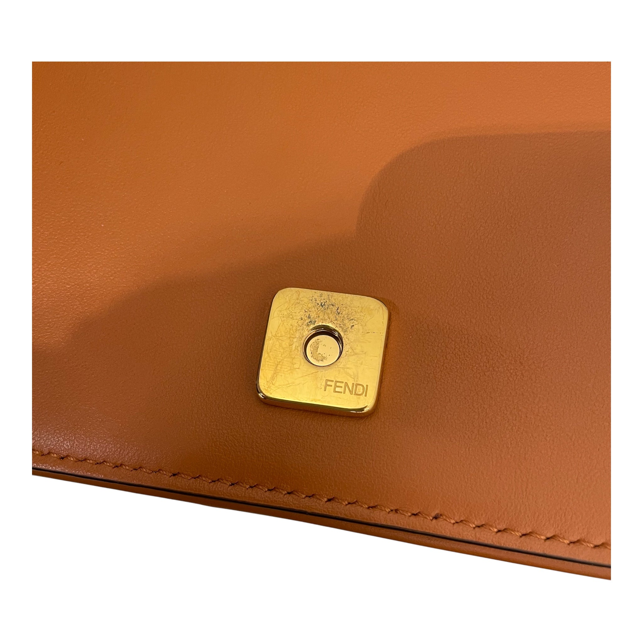 FENDI/Clutch Bag/Leather/ORN/CENTER SIDE LOGO WITH WALLET view 6