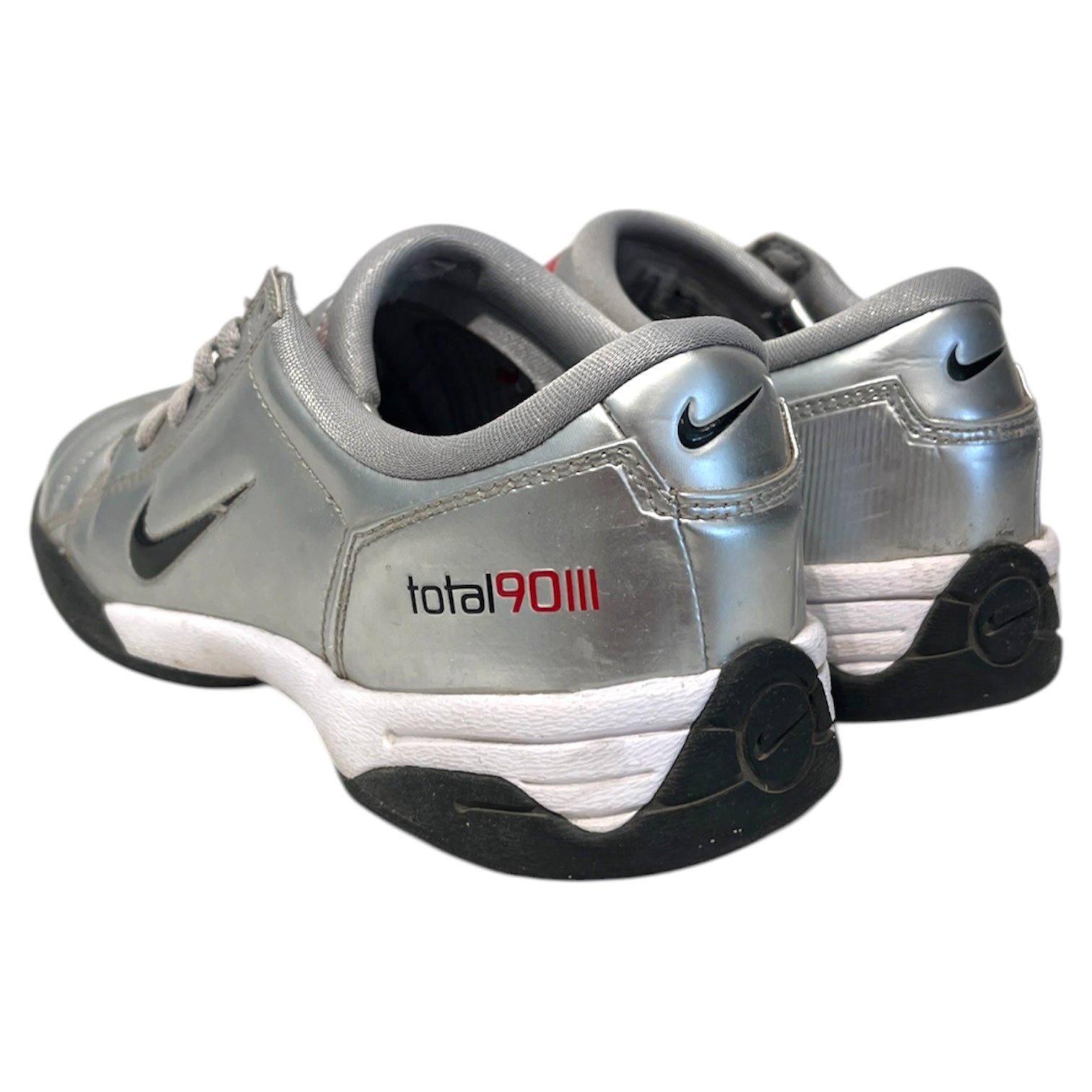 NIKE/T90 SP/Low-Sneakers/US 9/Leather/SLV/HJ9351-002 view 2