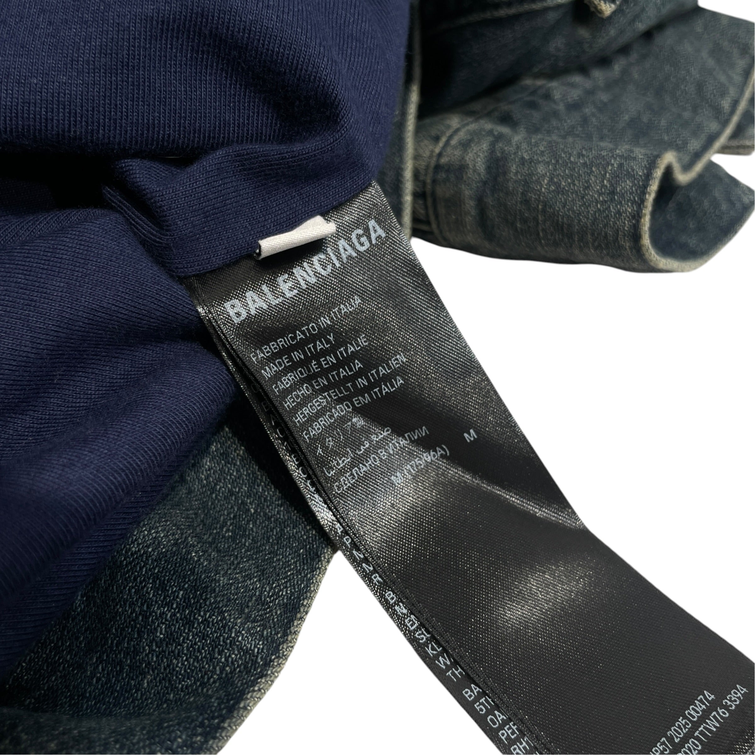 BALENCIAGA/Denim Jkt/M/Denim/BLU/FW 25 Faux Fur Boxy Denim Jkt view 4