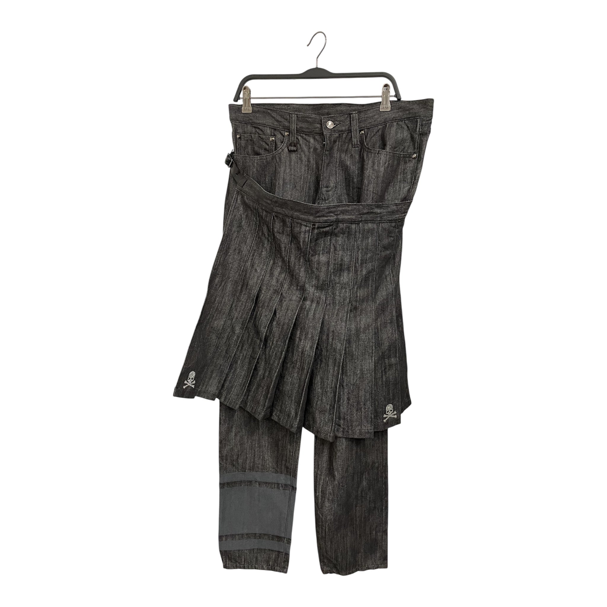 mastermind JAPAN/Pants/L/Cotton/GRY/PLEATED SKIRT ON FRONT view 1