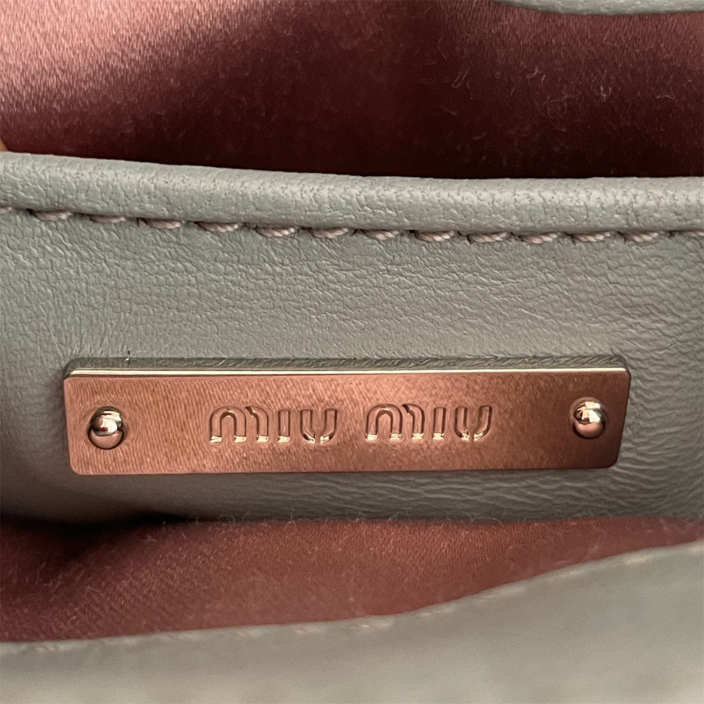 MIU MIU/Bag/Leather/BLU/Cross Body Bag view 4
