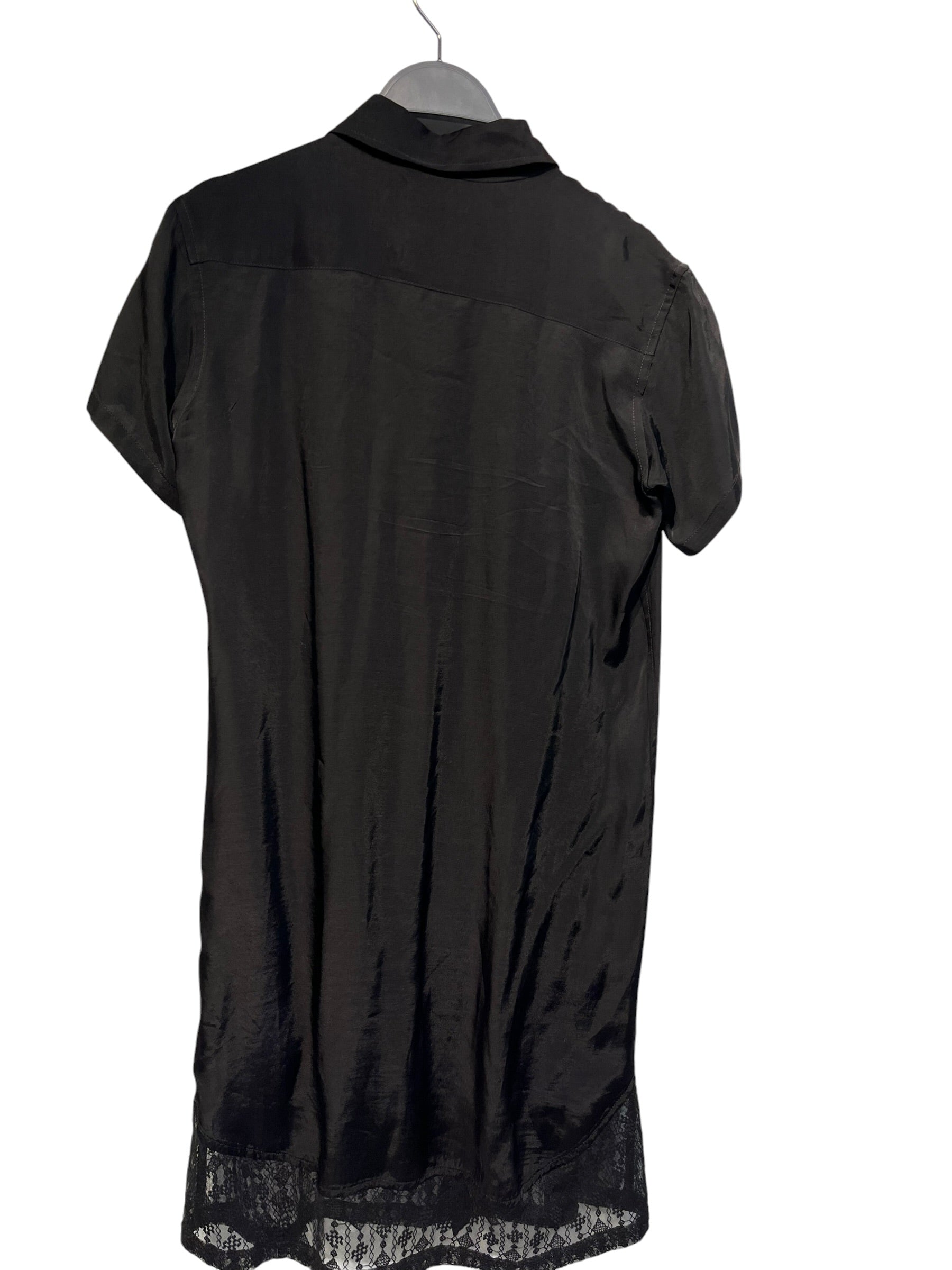 YOHJI YAMAMOTO/Shirt Dress/S/Silk/BLK/REGULATION view 2