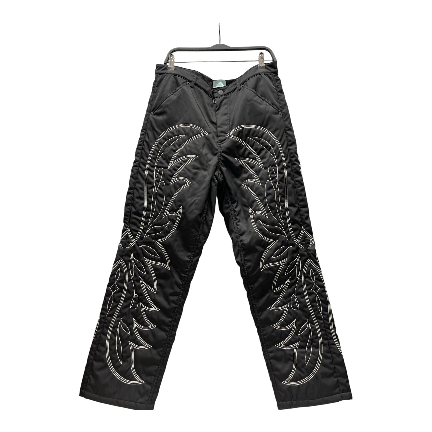 BALLY/Pants/34/Nylon/BLK/Embroidered Western Pants view 1