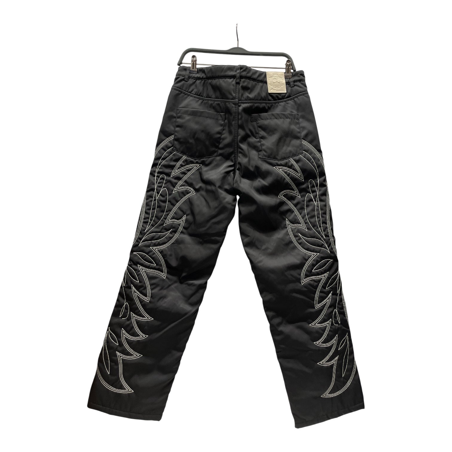 BALLY/Pants/34/Nylon/BLK/Embroidered Western Pants view 2