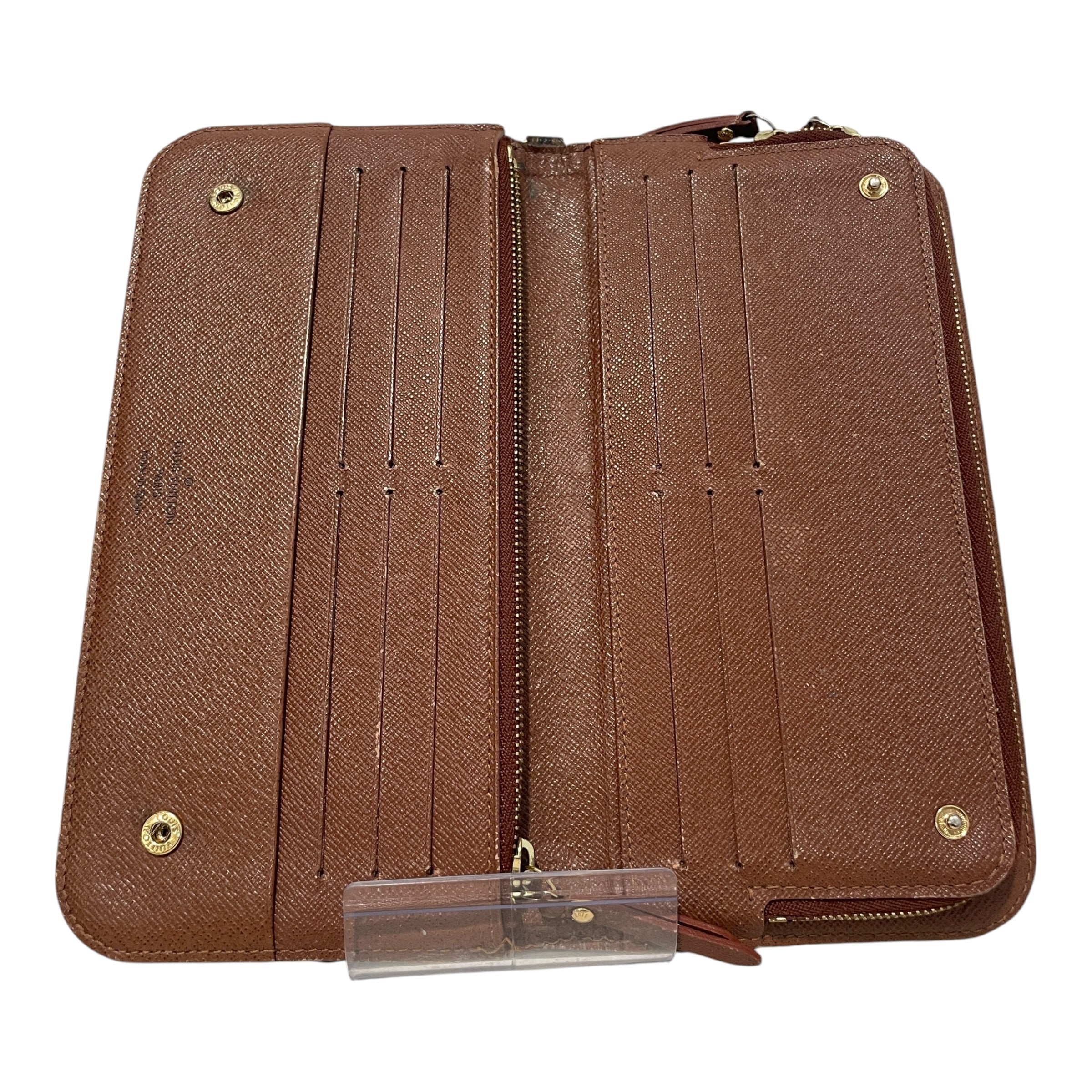 LOUIS VUITTON/Long Wallet/Monogram/Leather/BRW/Mono Insolite Zip Long Wallet view 3