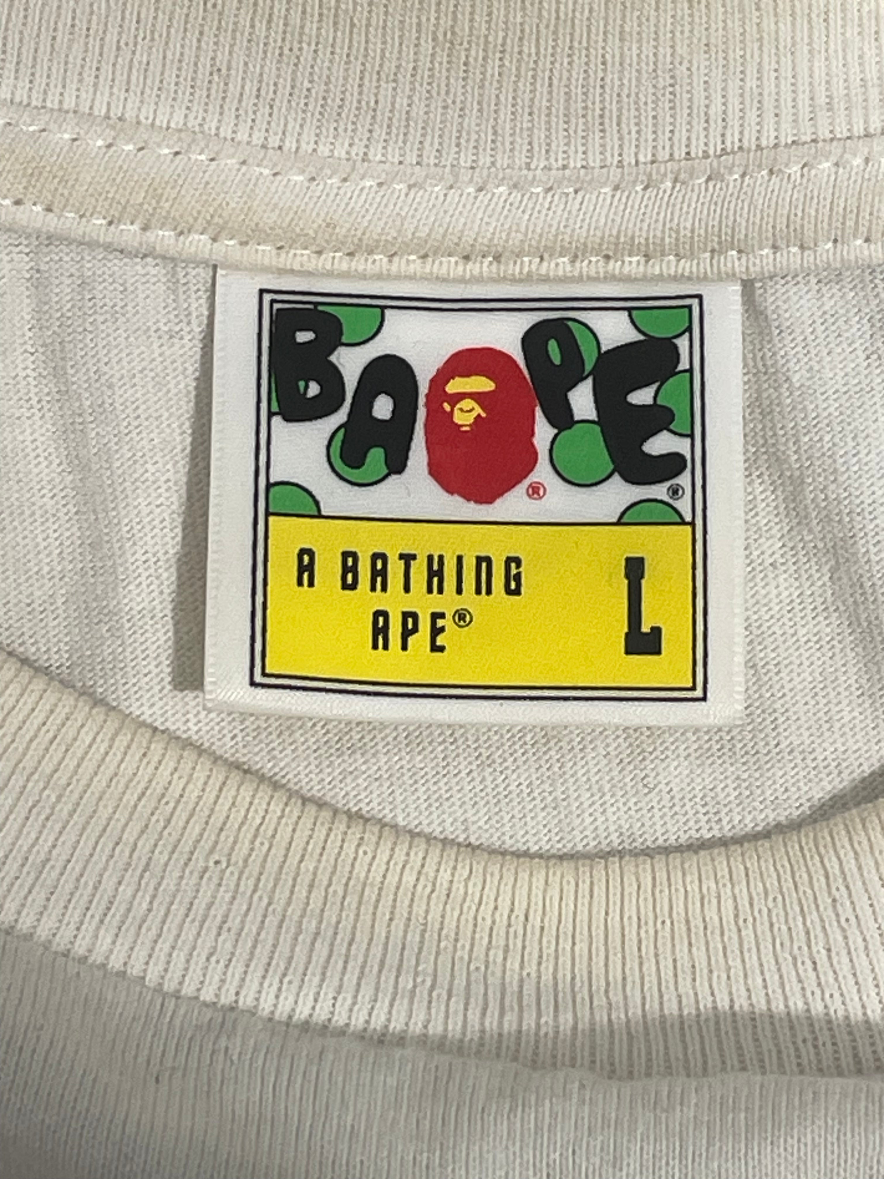 A BATHING APE/T-Shirt/L/Cotton/WHT/Camouflage/PINK YELLOW BLUE CAMO view 3
