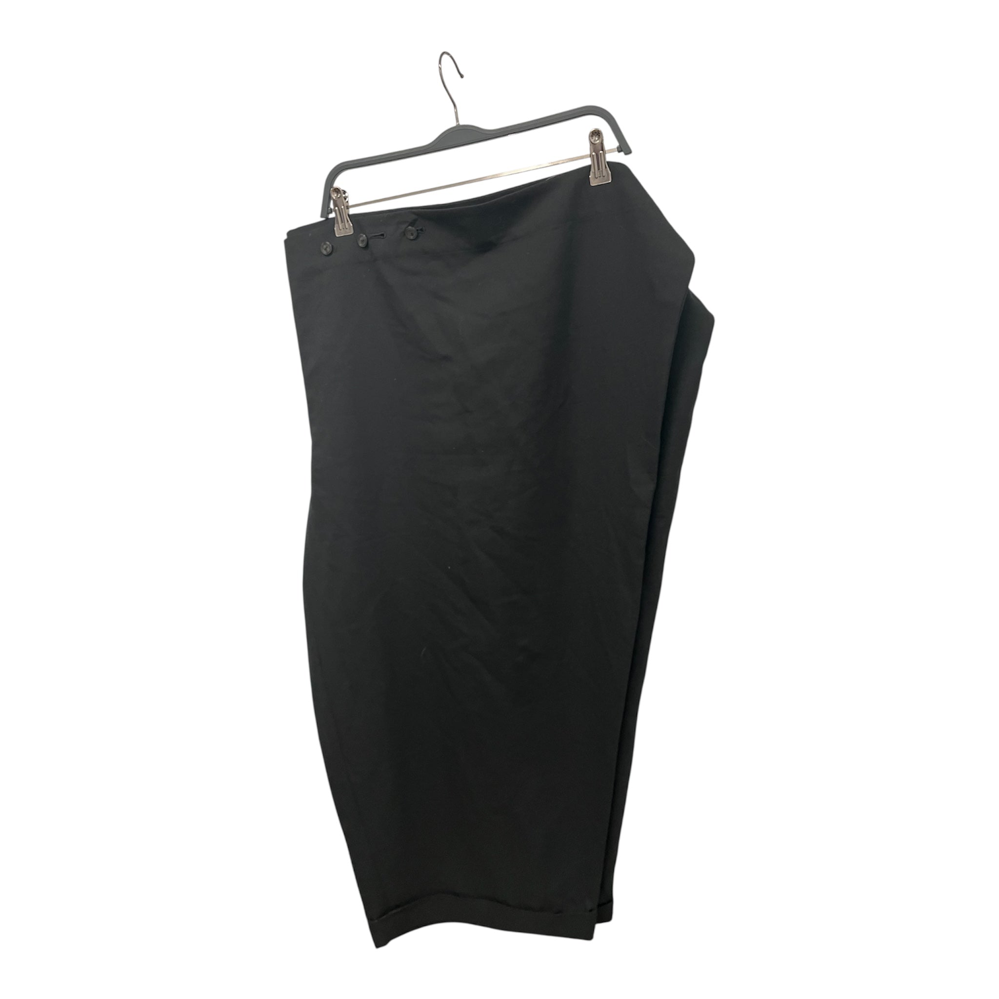 Jean Paul GAULTIER CLASSIQUE/Wide Leg Pants/40/Wool/BLK/WRAP AROUND SKIRT PANTS view 1