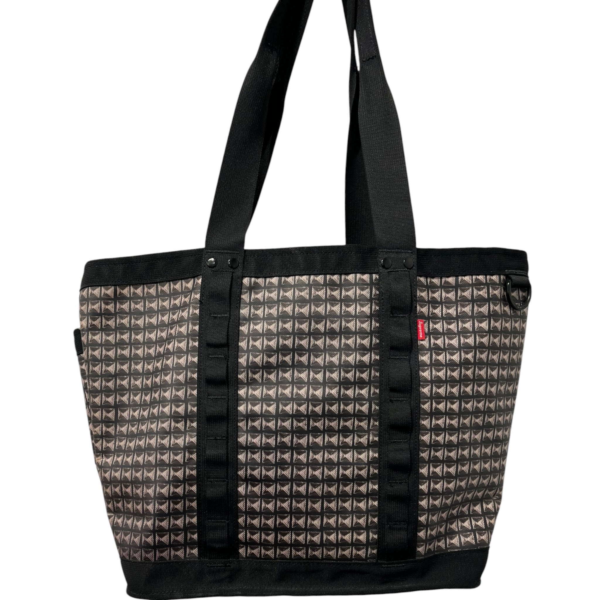 Supreme/THE NORTH FACE/Tote Bag/All Over Print/Cotton/BLK/TROMPE STUDDED TOTE view 2