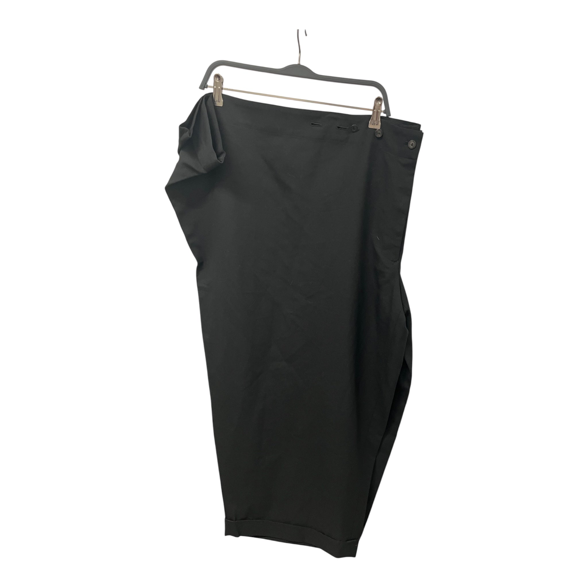 Jean Paul GAULTIER CLASSIQUE/Wide Leg Pants/40/Wool/BLK/WRAP AROUND SKIRT PANTS view 2