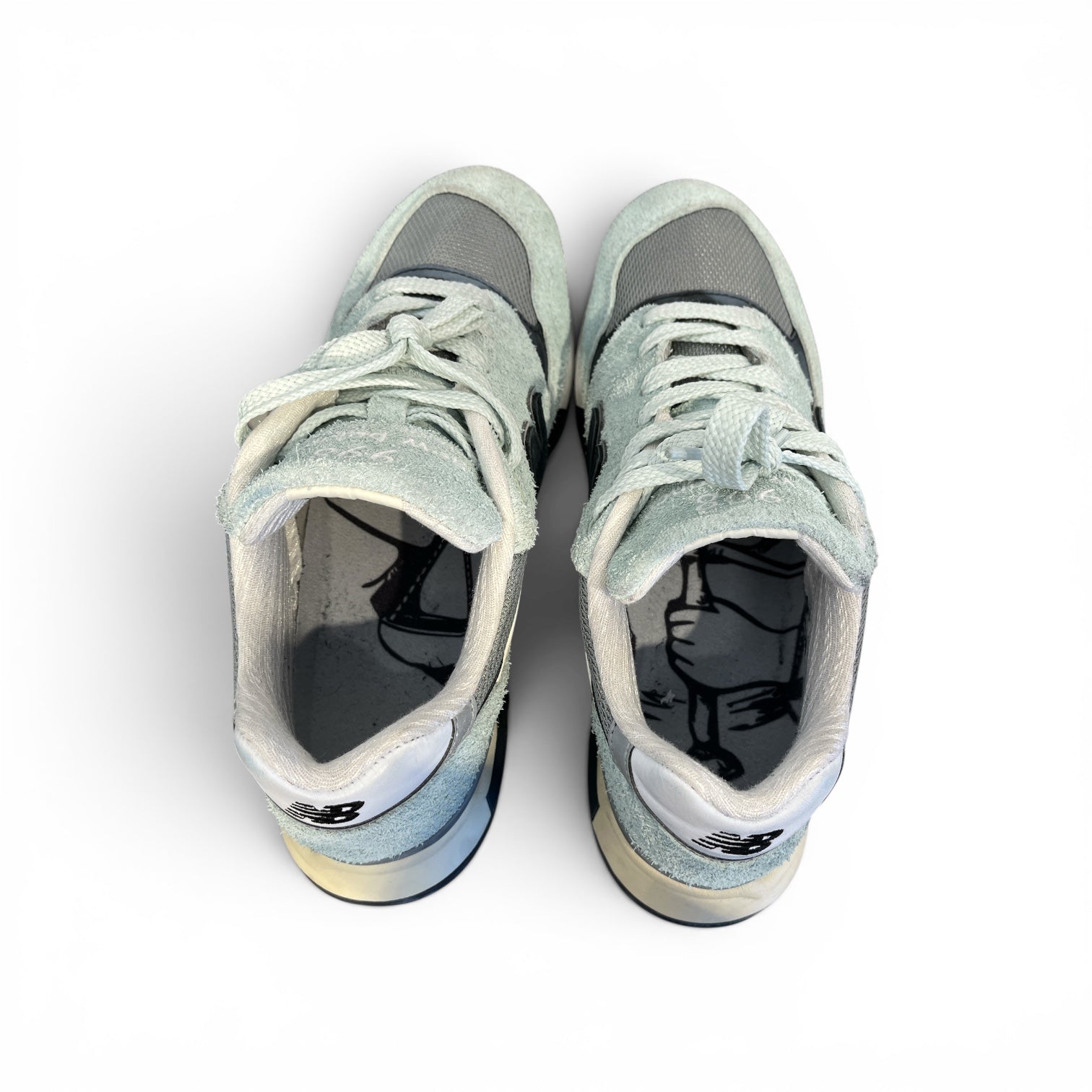 NEW BALANCE/Low-Sneakers/US 9.5/Cotton/GRY/WHITAKER NB 998 GREY NAVY view 2