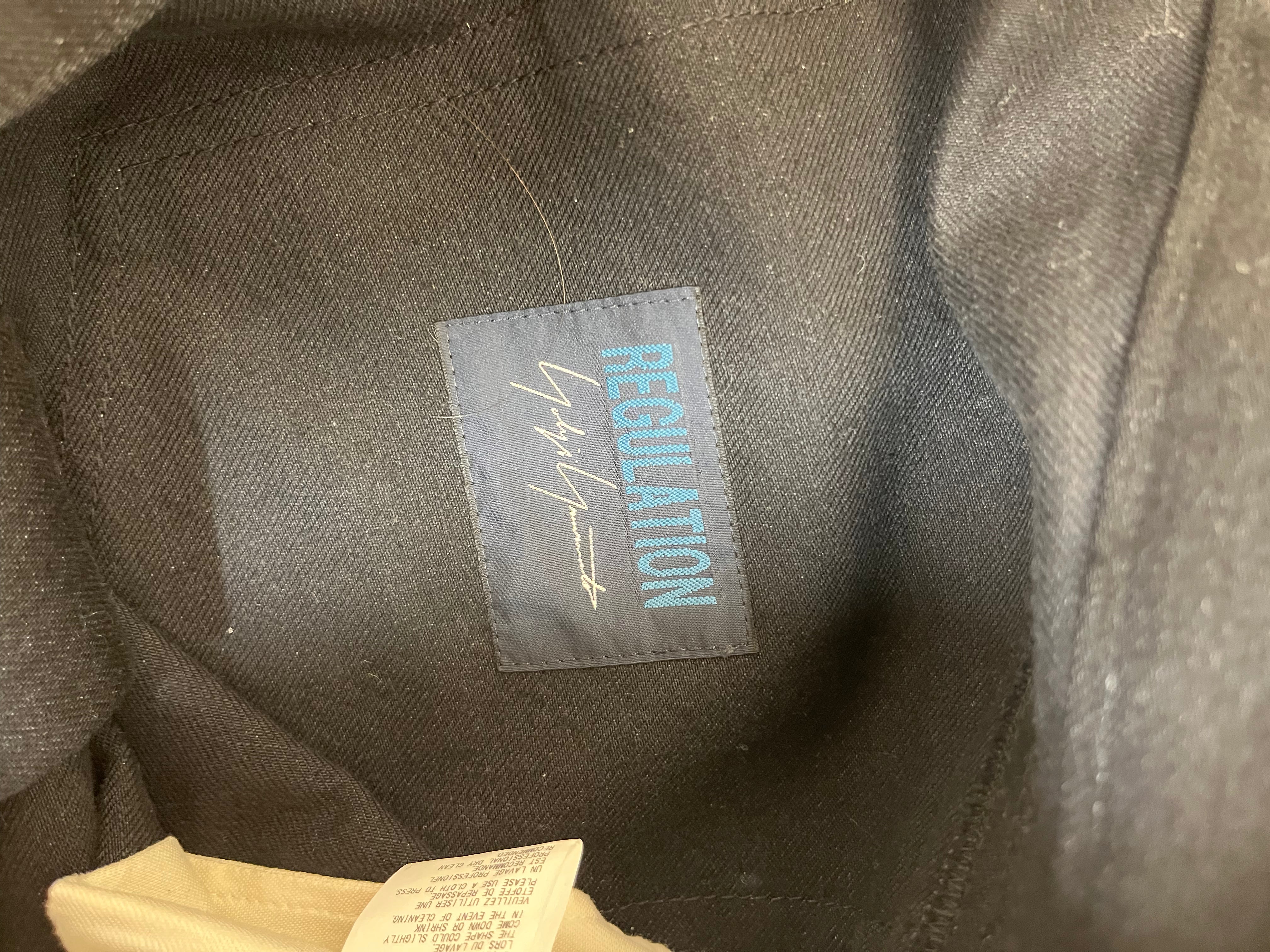 YOHJI YAMAMOTO/Sarouel Pants/S/Cotton/BLK/REGULATION view 3