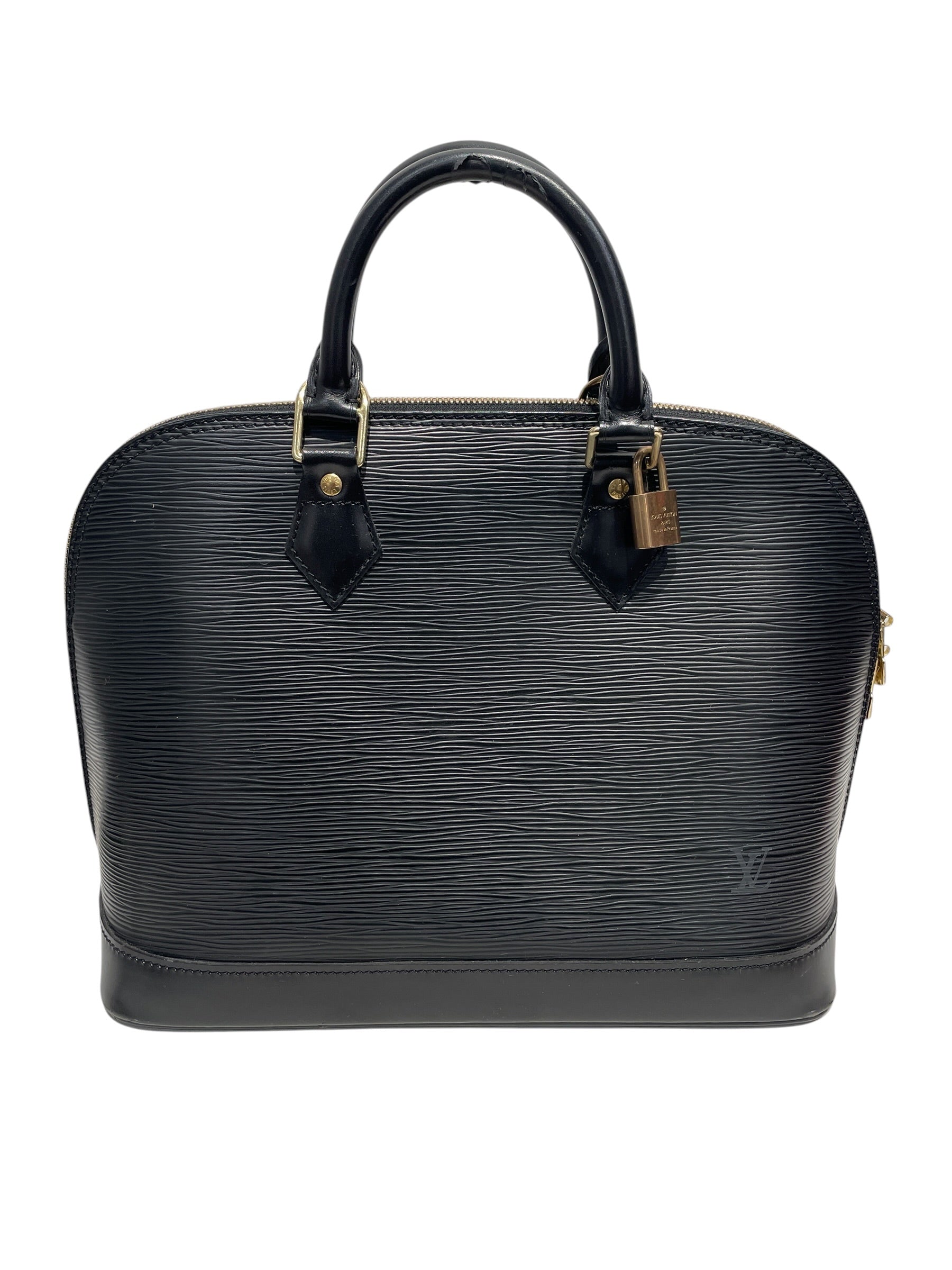 LOUIS VUITTON/Hand Bag/Leather/BLK/Alma Pm Handbag view 1