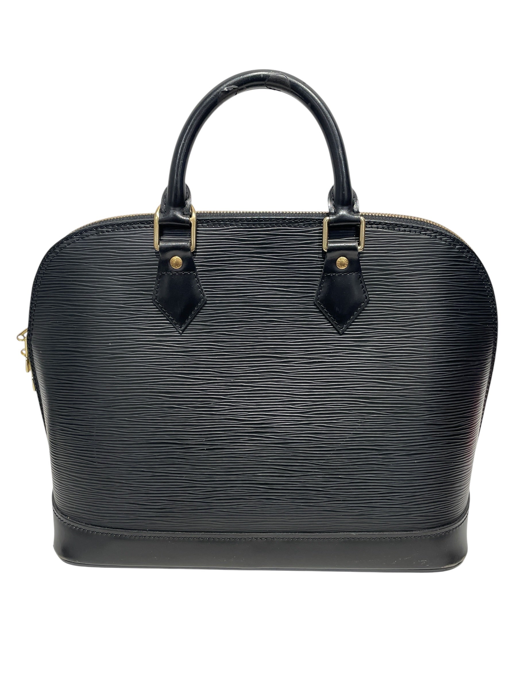 LOUIS VUITTON/Hand Bag/Leather/BLK/Alma Pm Handbag view 2