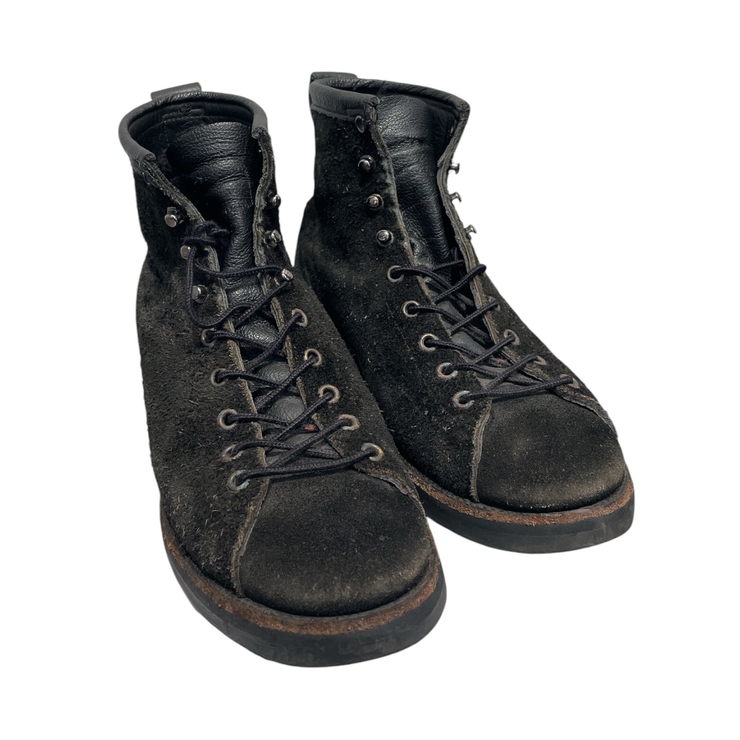 YUKETEN/Lace Up Boots/US 9/Suede/BLK/14403-3 view 1